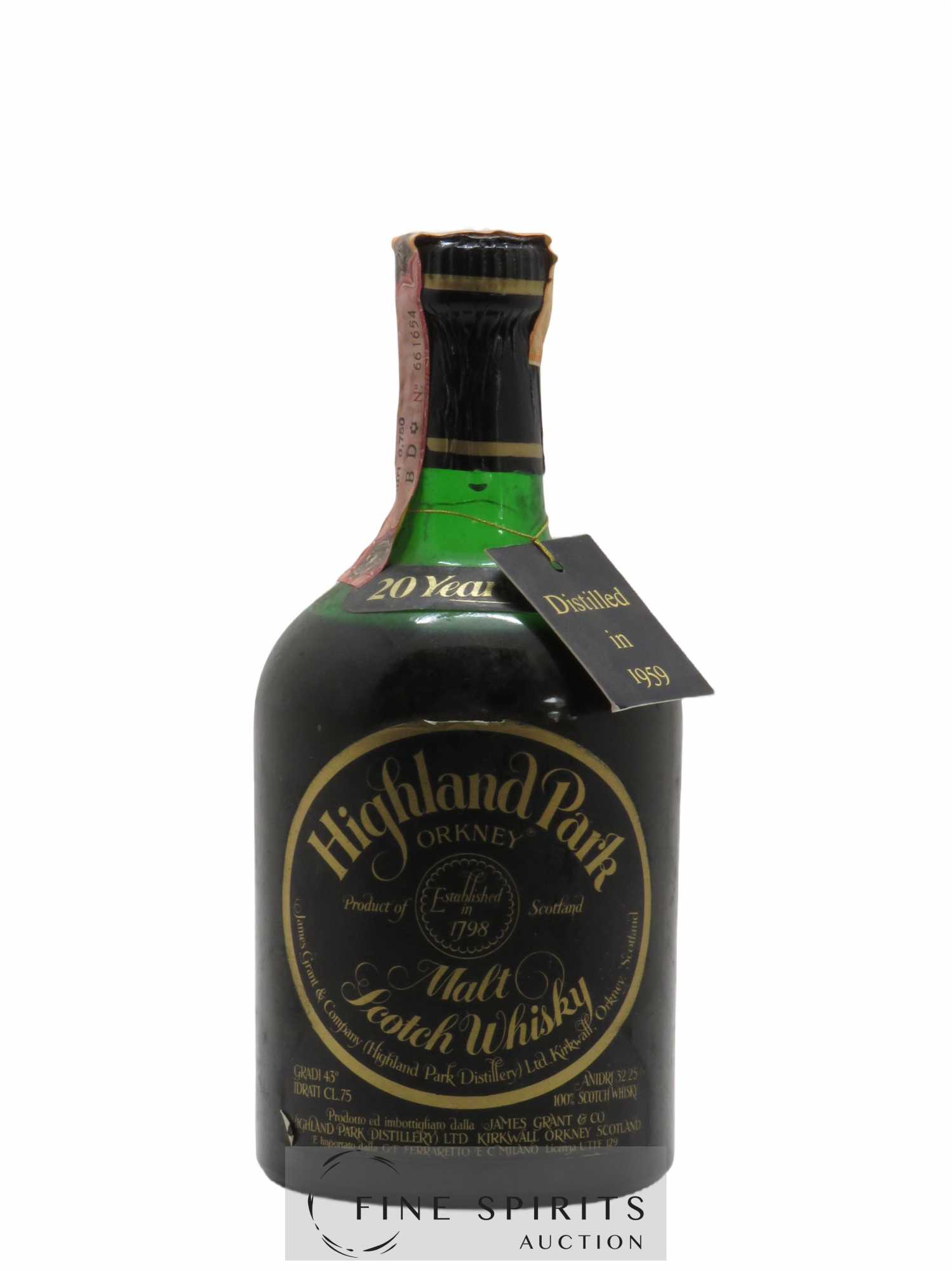 Highland Park 20 years 1959 Of.