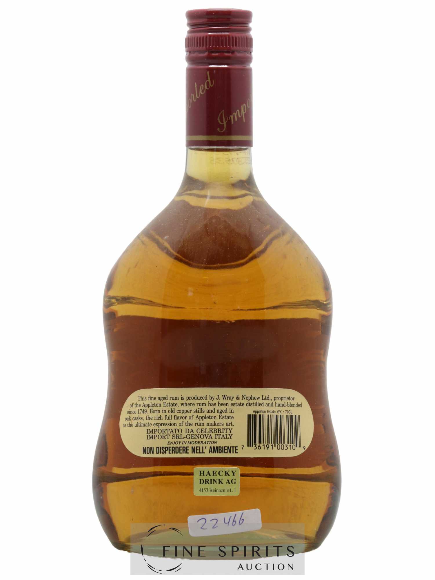 Appleton V Acheter Rhum APPLETON V-X J.Wray (lot: 1148)
