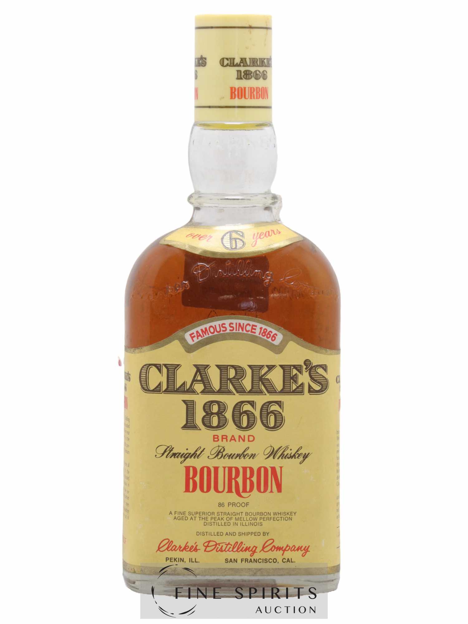 Buy Bourbon CLARKE'S 1866 6 years Straight Bourbon (lot: 247)