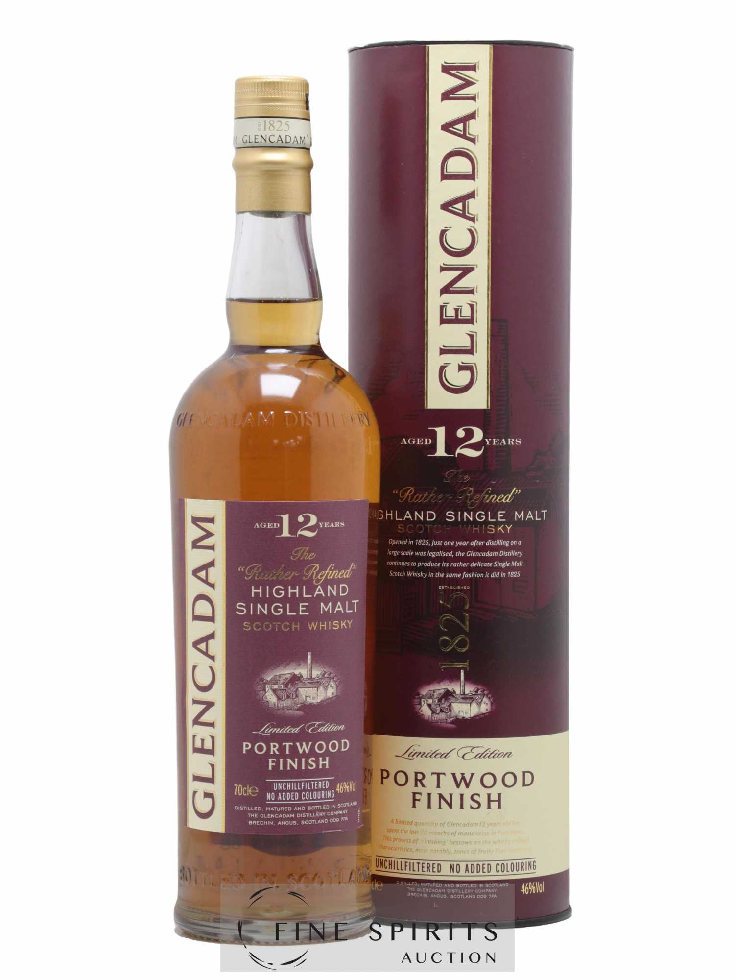 Glencadam 12 years Of. The Rather Refined Port Wood Finish Limited Edition