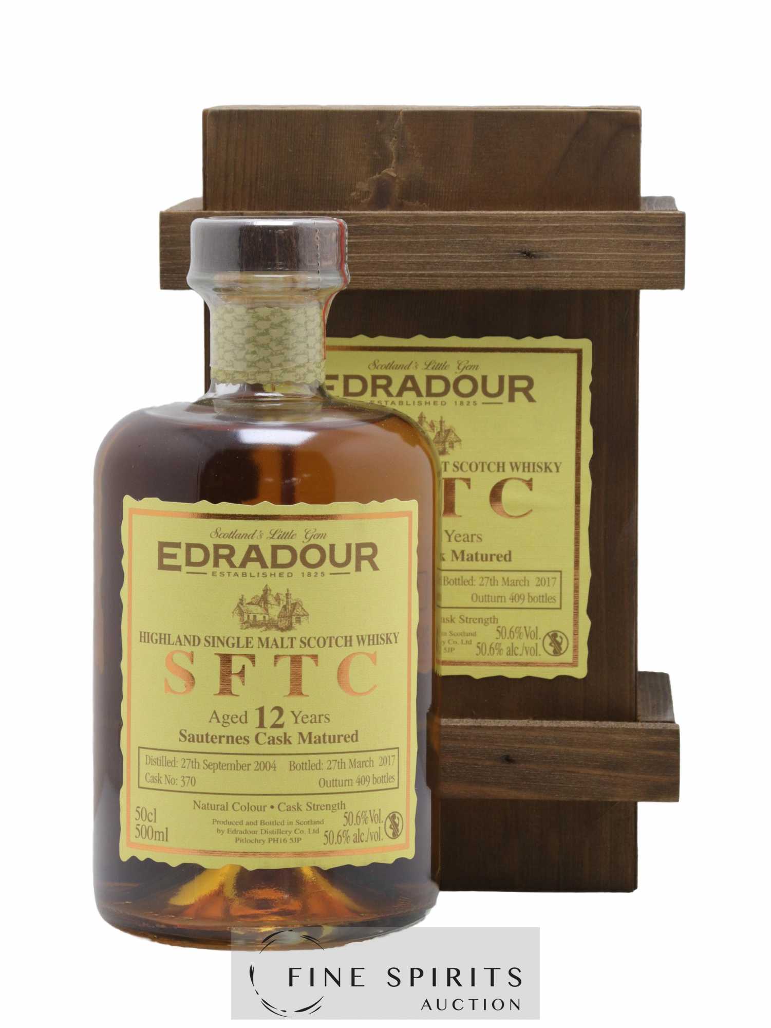 Edradour 12 years 2004 Of. SFTC Sauternes Cask n°370 -- One of 409 - bottled 2017