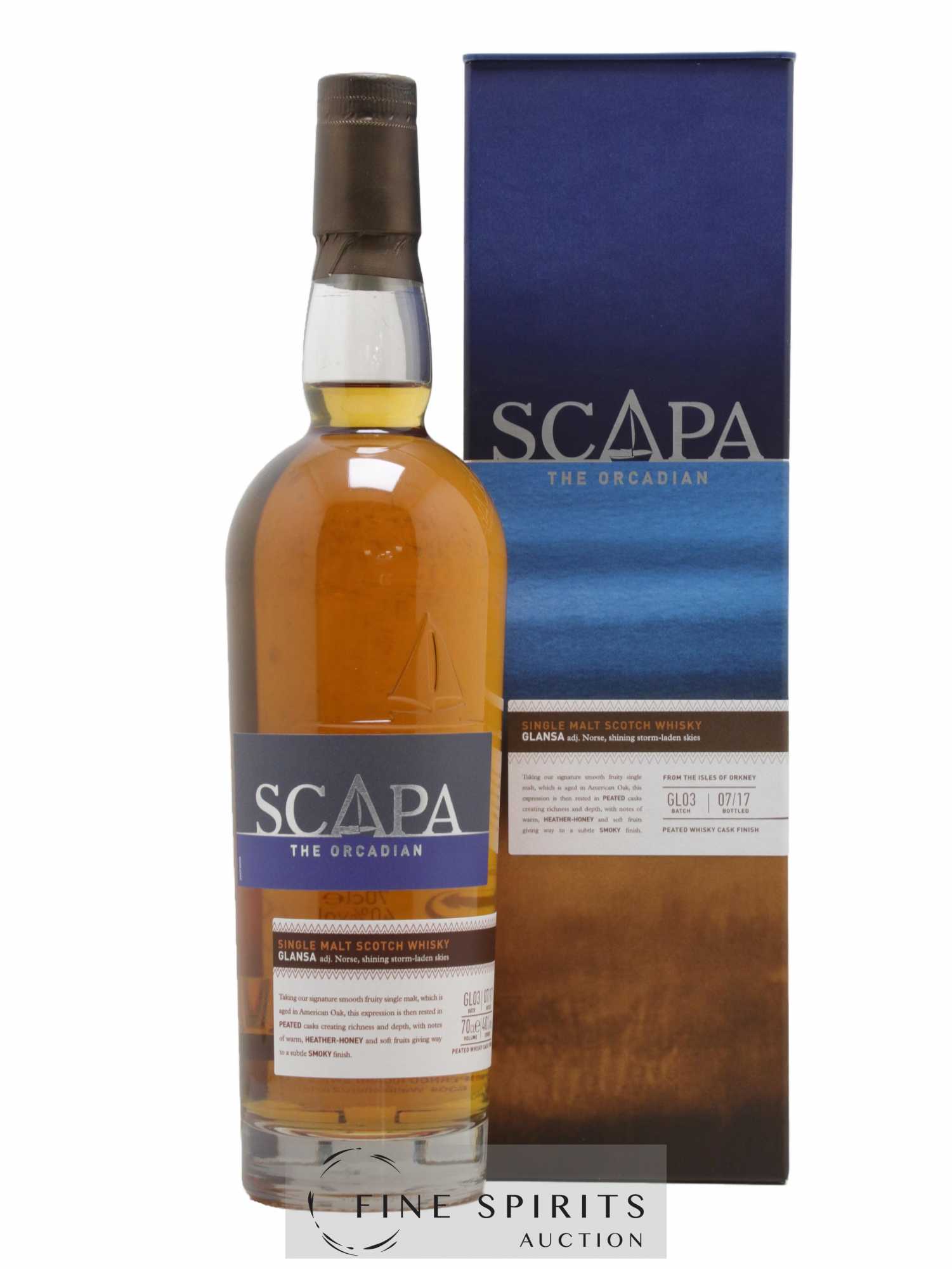 Scapa Of. Glansa Batch n°GL03 - bottled 2017