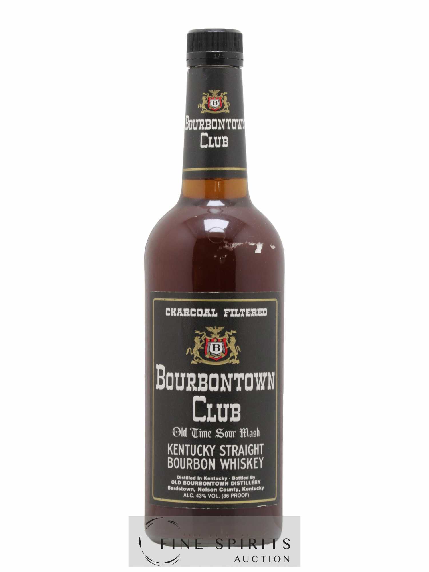 BourbonTown Club Of. Old Time Sour Mash Charcoal Filtered