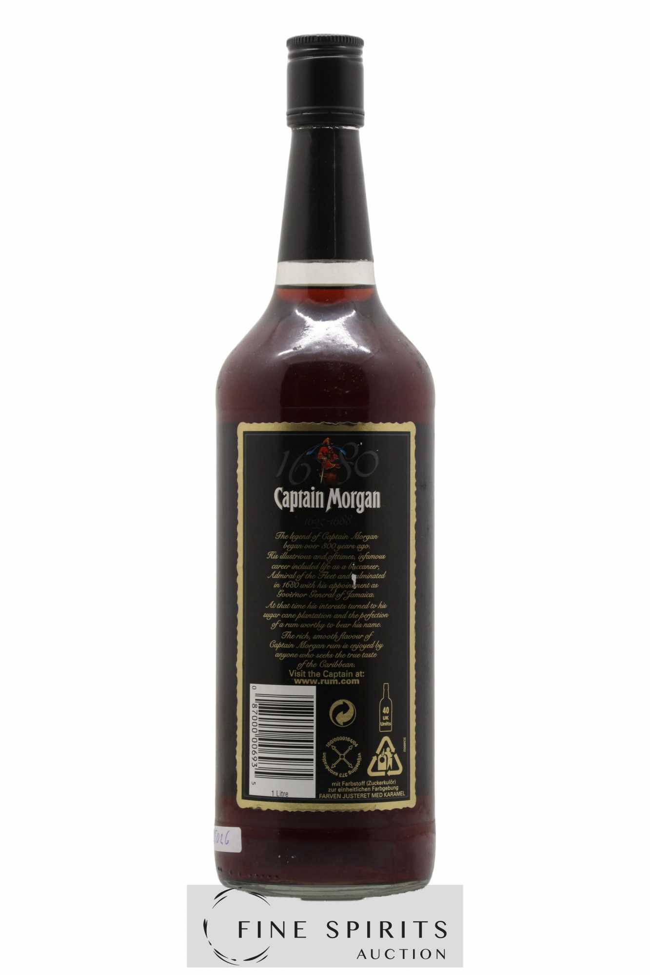 Buy Rhum CAPTAIN MORGAN Black Label (lot: 1316)