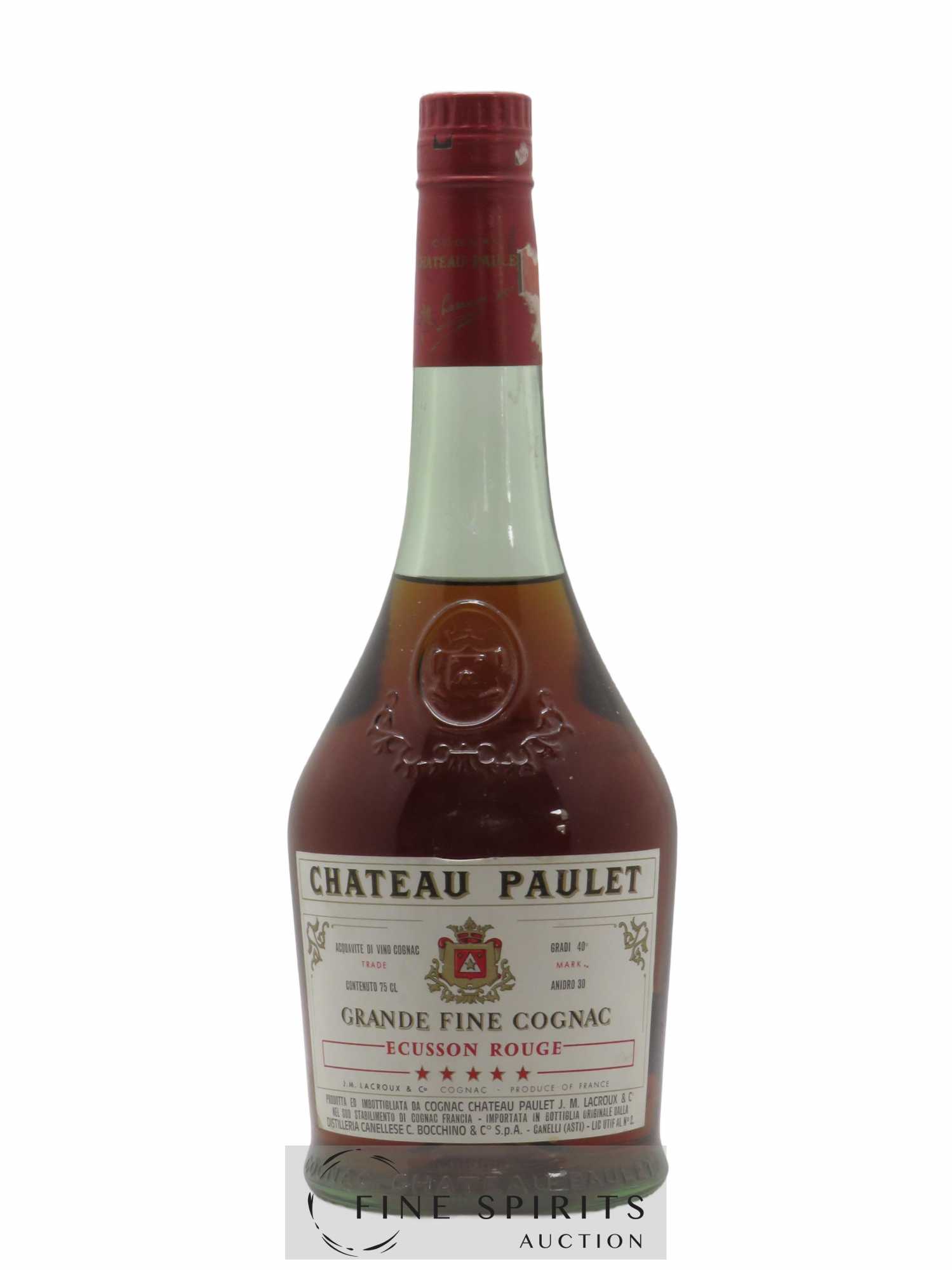 Chateau Paulet Of. Ecusson Rouge, Five Stars J.M.Lacroux & Co Grande Fine Champagne