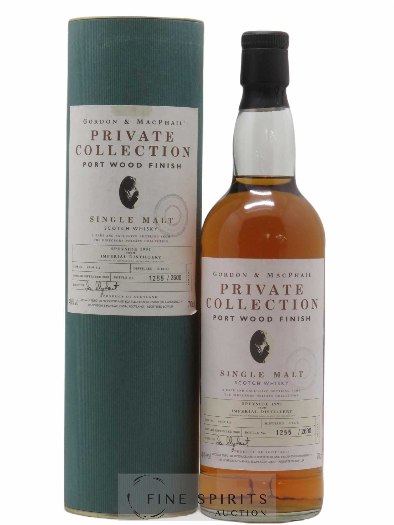 Imperial 1991 Gordon & MacPhail Port Wood Finish Limited Edition 2600 Bottles Private Collection