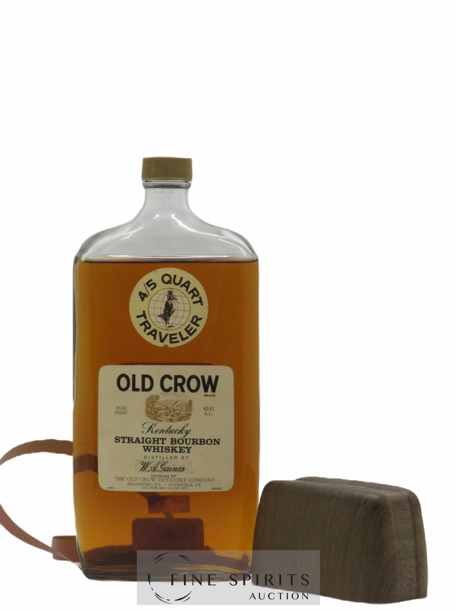 Old Crow Of. The Old Crow Distillery Co W.A. Gaines 4-5 Quart Traveler