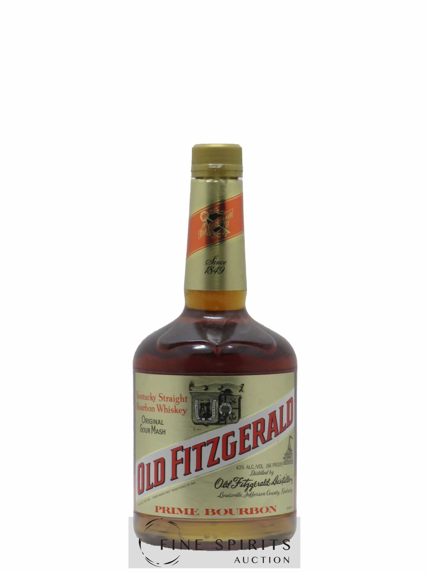 Old Fitzgerald's Of. 86 Proof, Old Fitsgerald Distillery, Louisville Prime BourbonOriginal Sour Mash