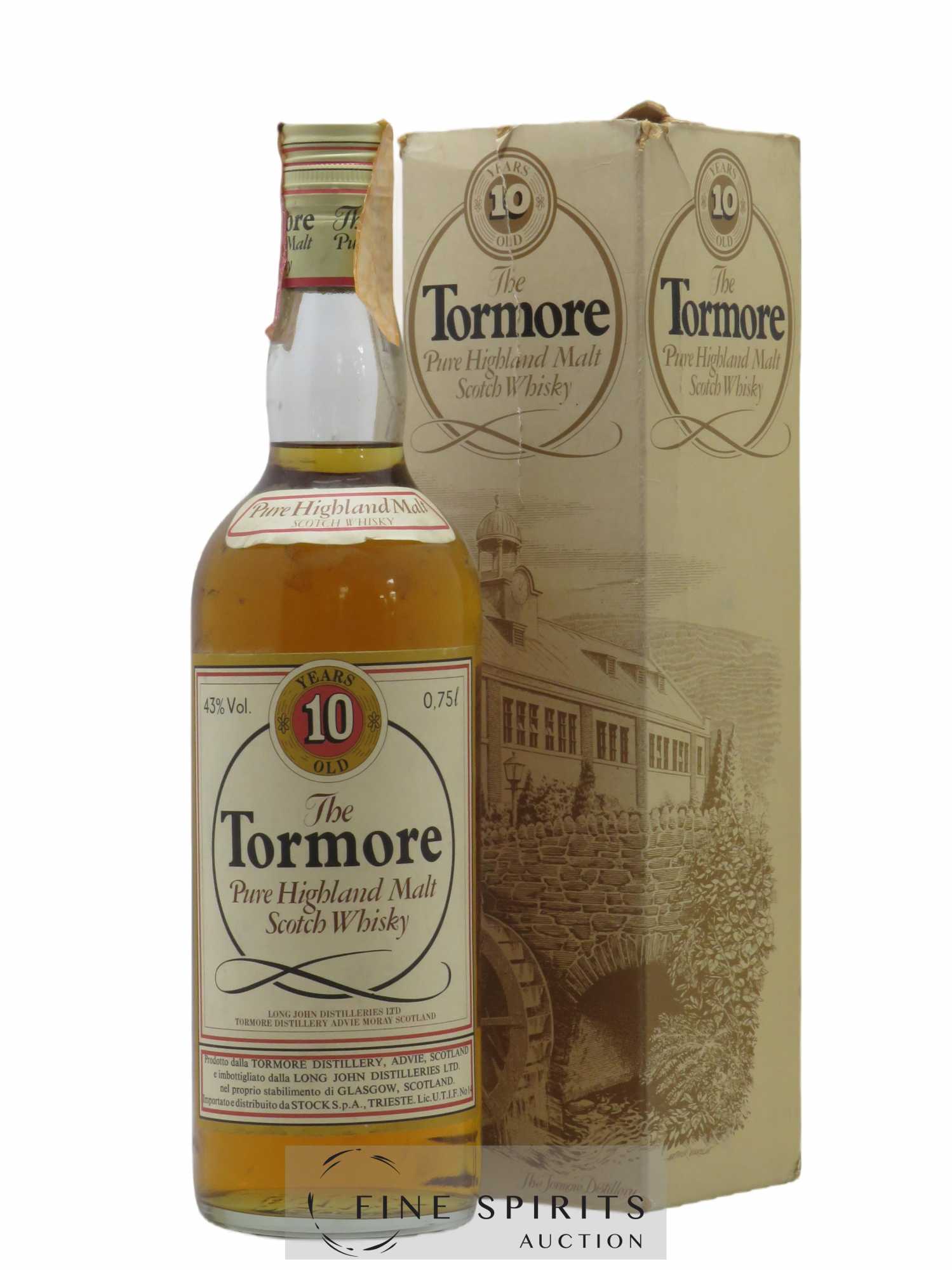 Tormore 10 years Of. Long John Distilleries Ltd Stock SPA, Trieste