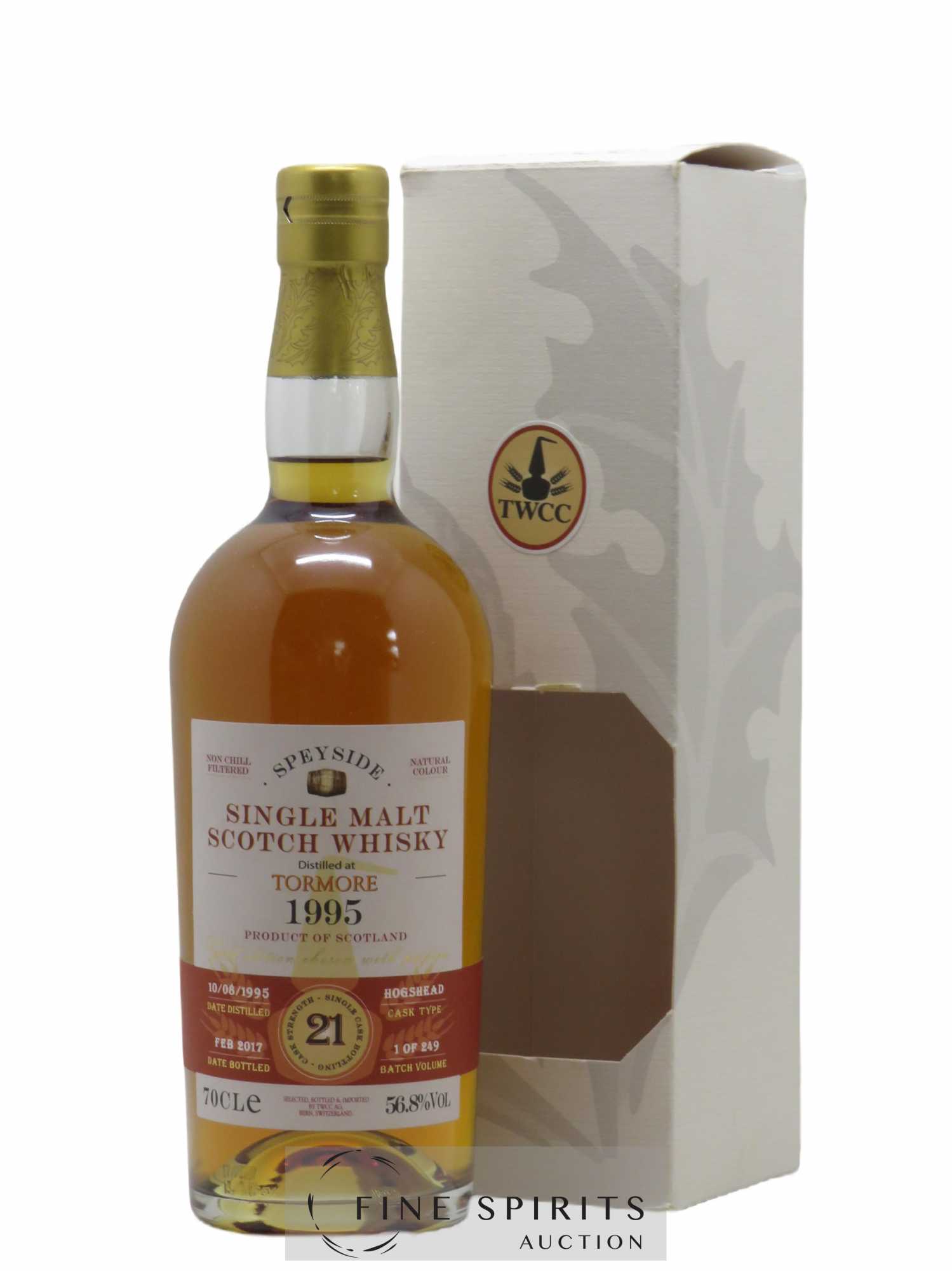 Tormore 21 years 1995 The Whisky Cask Compagny Hogshead bottled 2017