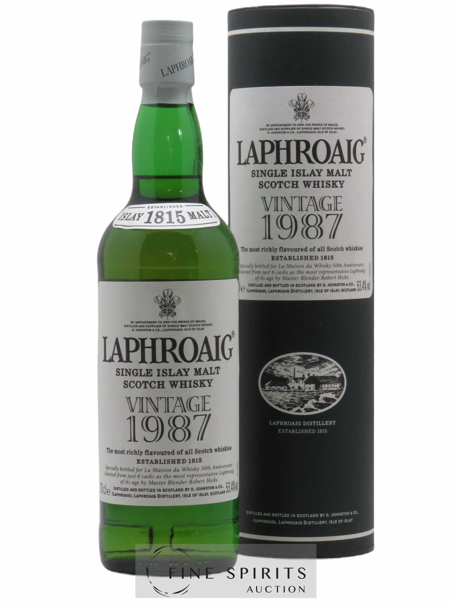 Laphroaig 1987 Of. LMDW 50th Anniversary Batch of 6 casks LMDW Vintage