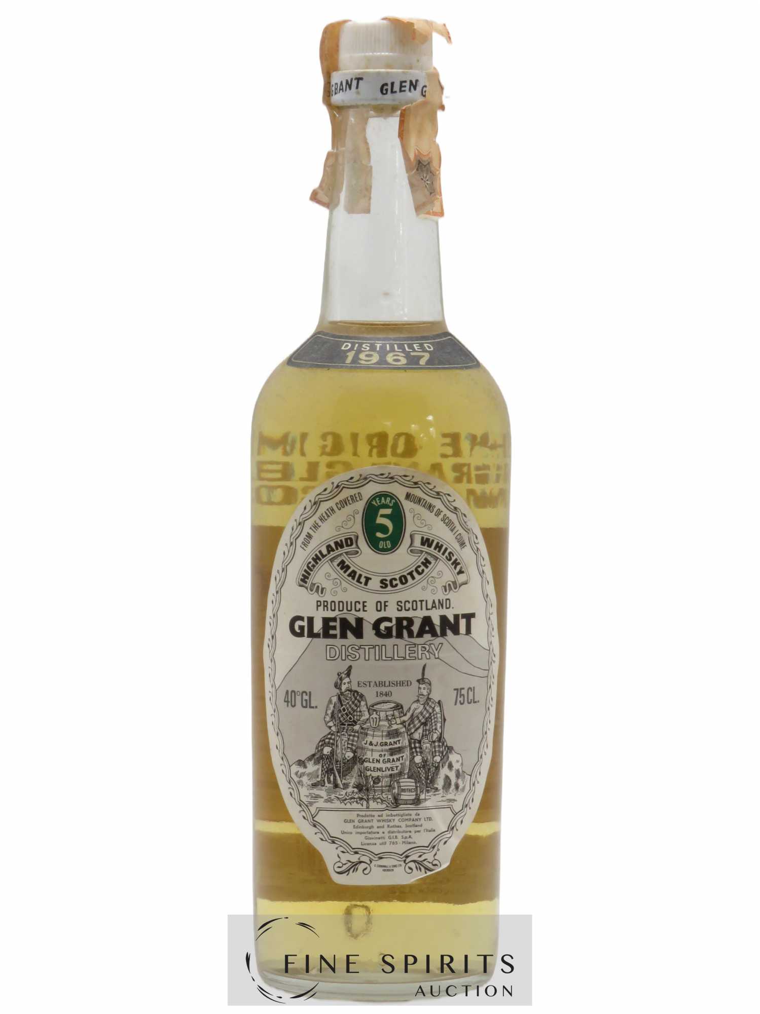 Glen Grant 5 years 1967 Of.