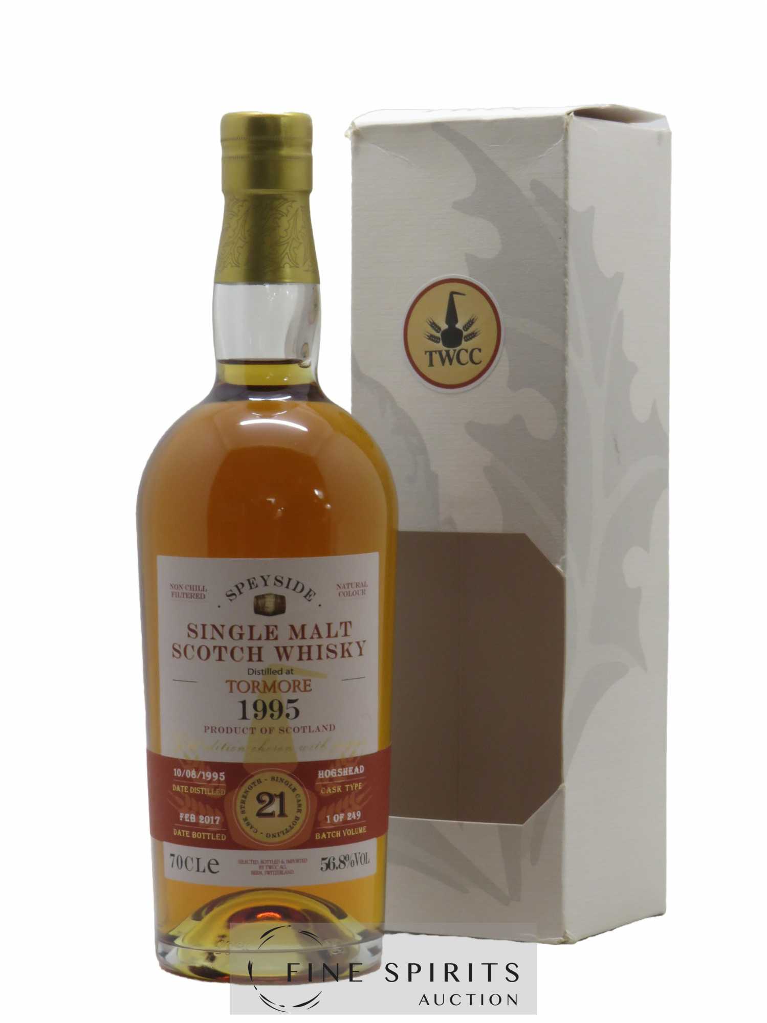 Tormore 21 years 1995 The Whisky Cask Compagny Hogshead Cask - bottled 2017
