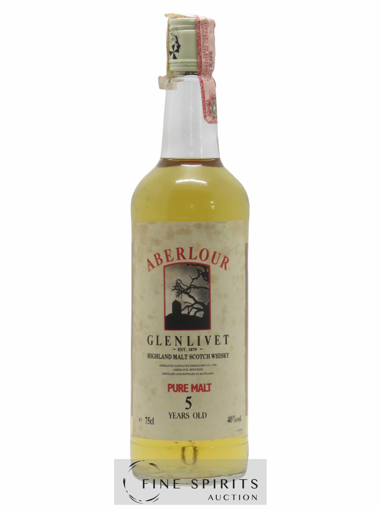 Aberlour 5 years Of. Glenlivet Pure Malt