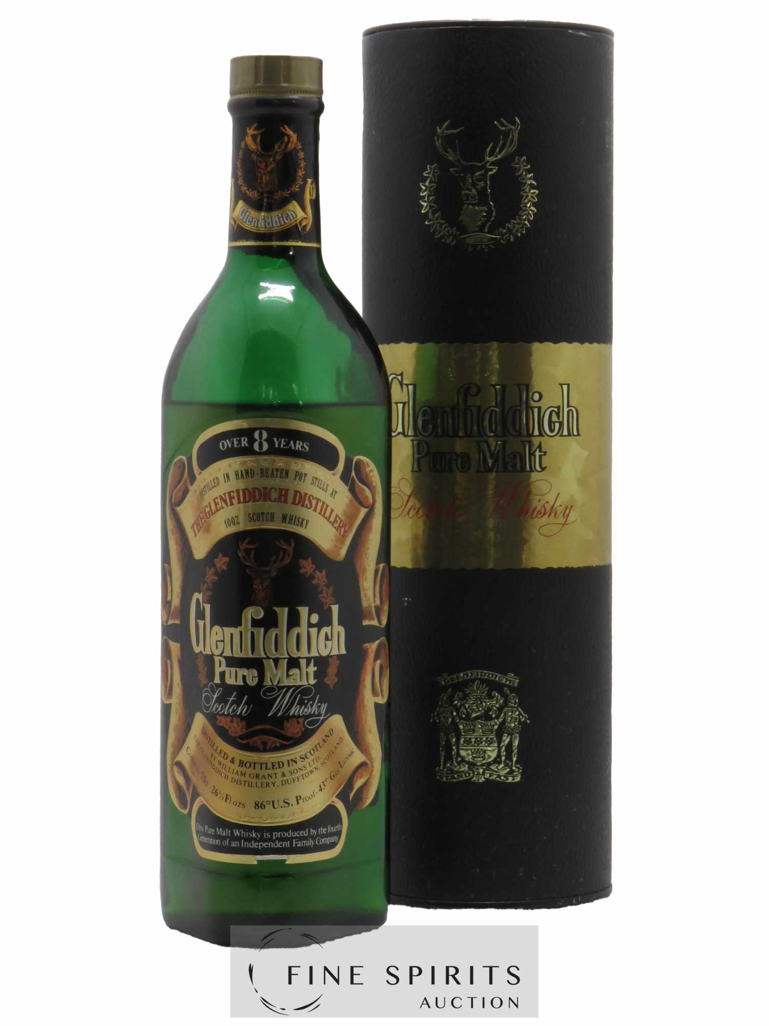 Glenfiddich 8 years Of. Pure Malt 86° U.S. Proof