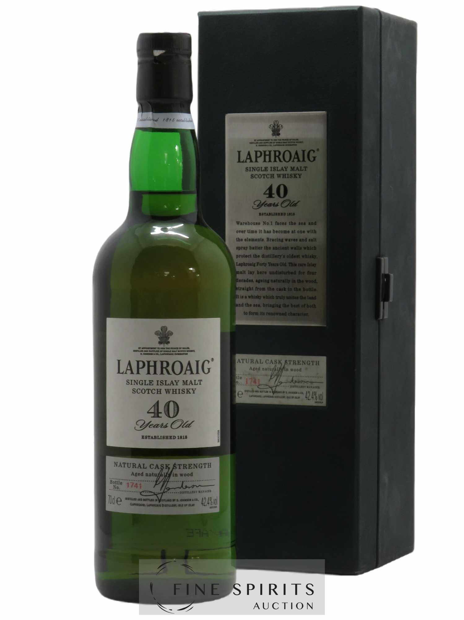 Laphroaig 40 years Of. Natural Cask Strength