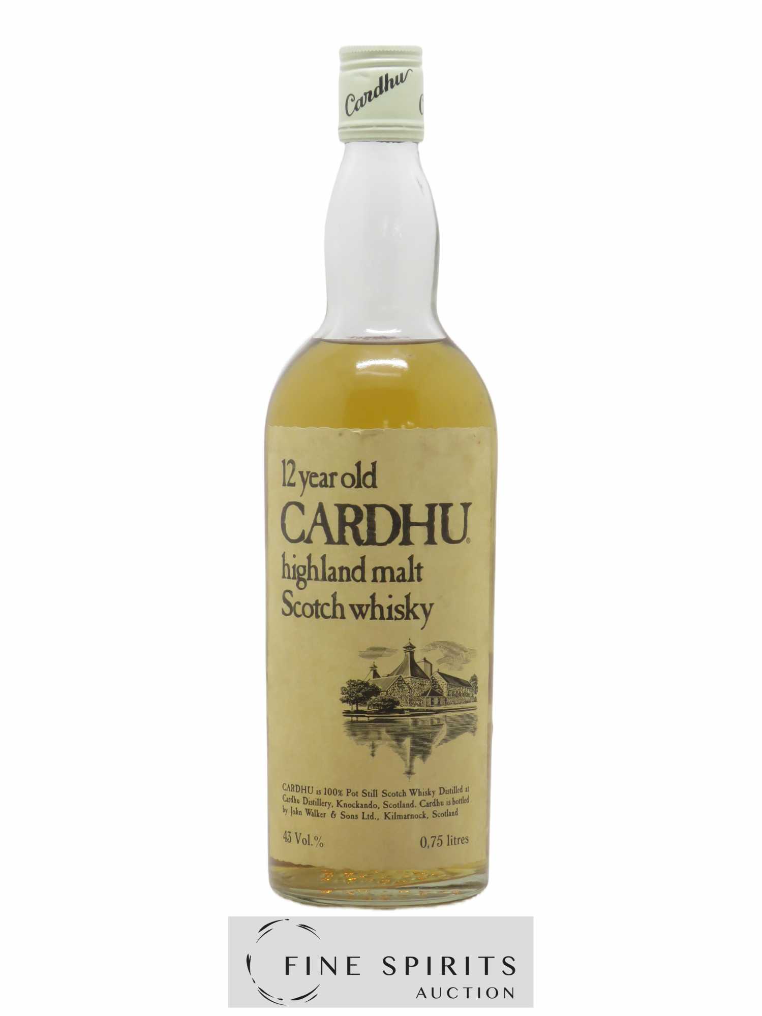 Cardhu 12 years Of. Pot Still Kupferberg Mainz Import Highland Malt