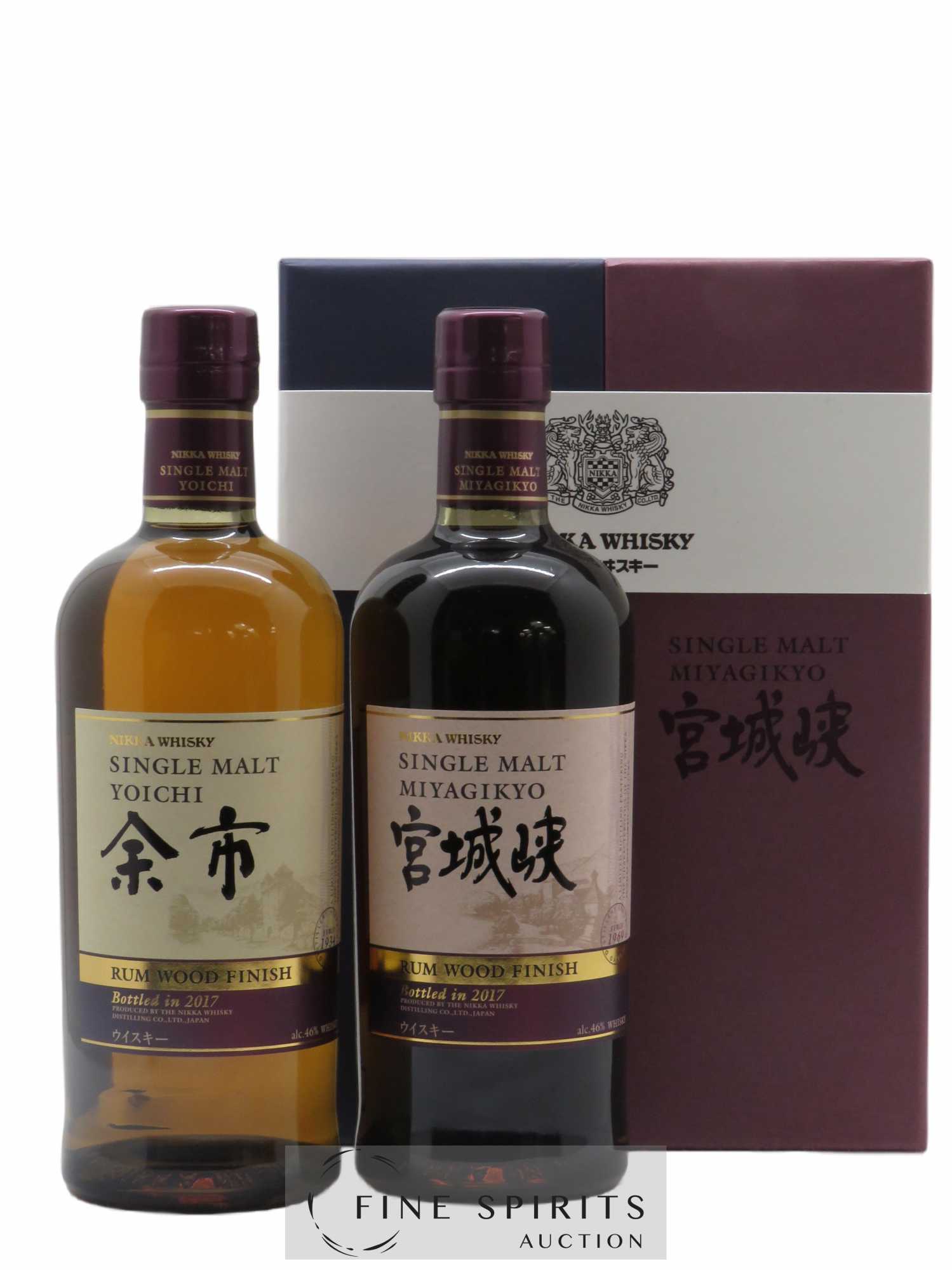 Yoichi & Miyagikyo Of. Coffret Rum Wood Finish - bottled 2017