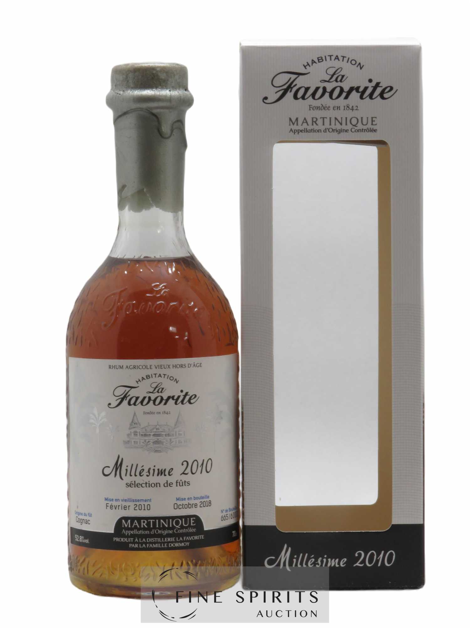 La Favorite 2010 Of. Sélection de fûts de Cognac bottled 2018 Hors d'Âge
