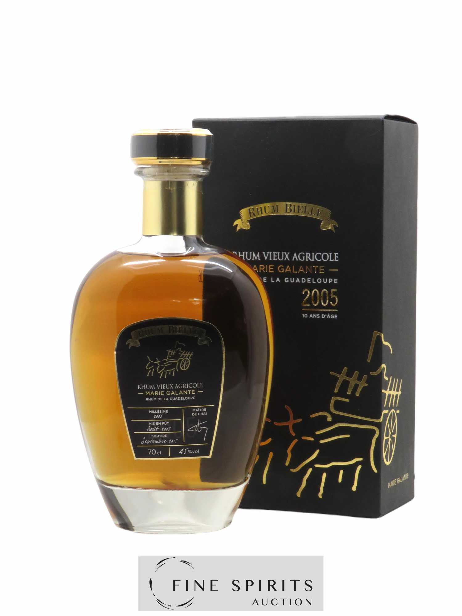 Rhum Bielle 10 years 2005 Of.