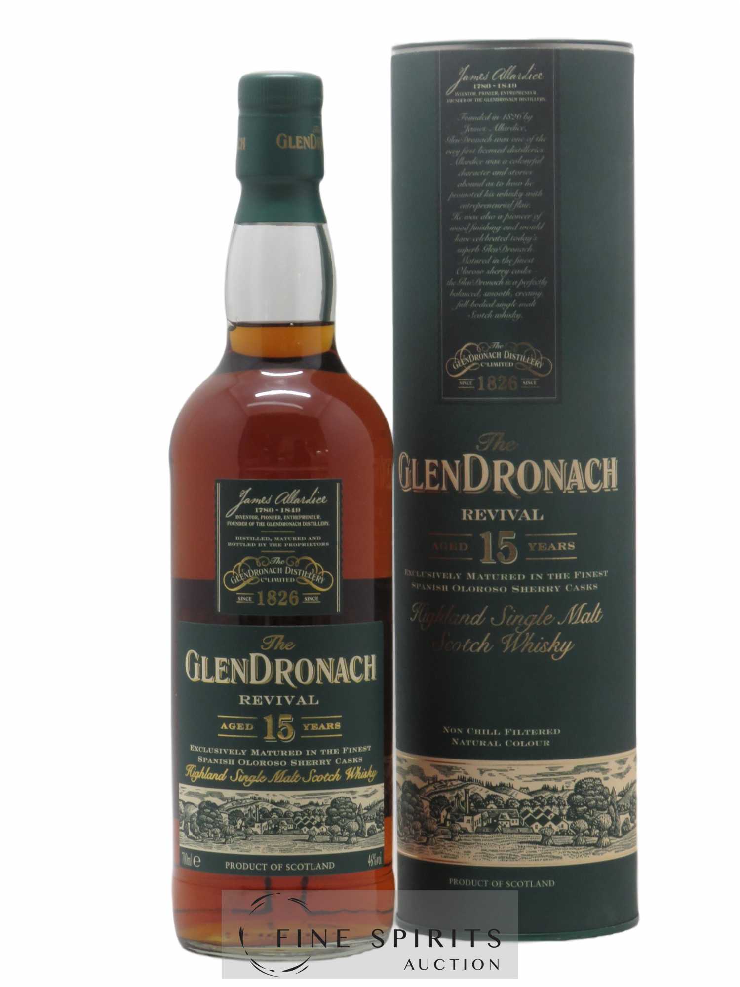 Glendronach 15 years Of. Revival Spanish Oloroso Sherry Casks
