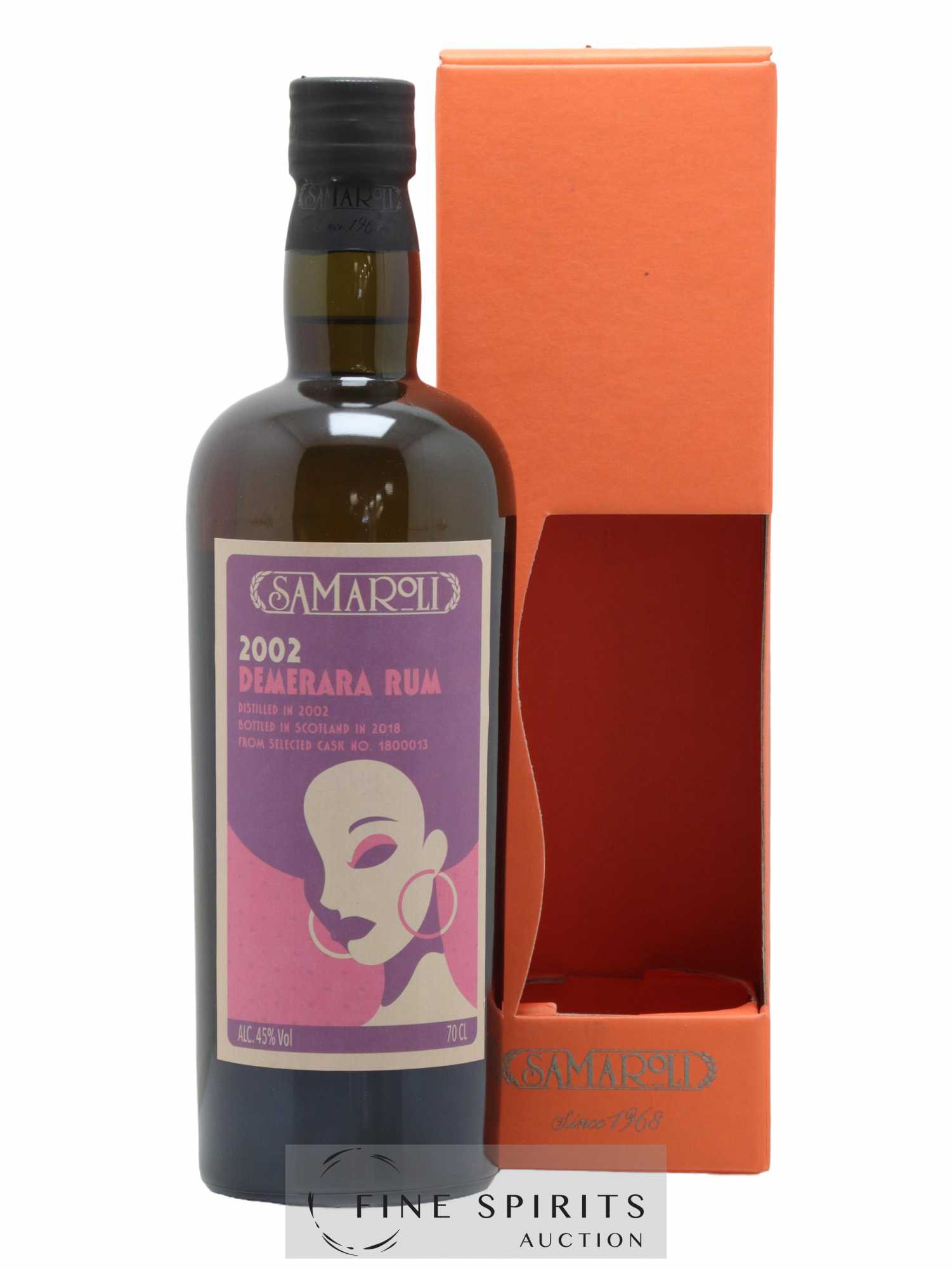 Samaroli 2002 Of. Demerara Rum Cask n°1800013 - One of 237 - bottled 2018