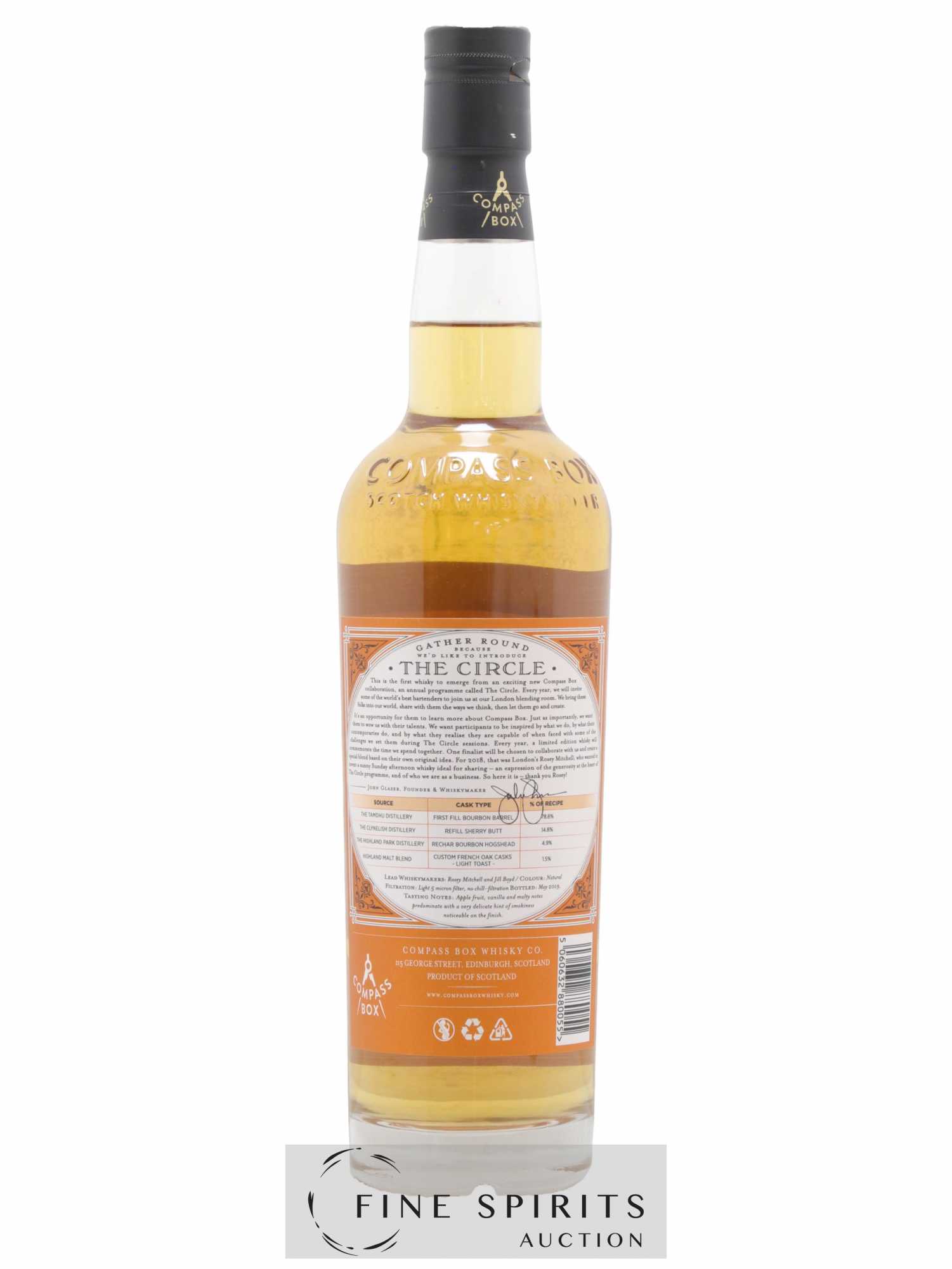 Acheter The Circle Compass Box Release n°1 One of 6151 bottled 2019