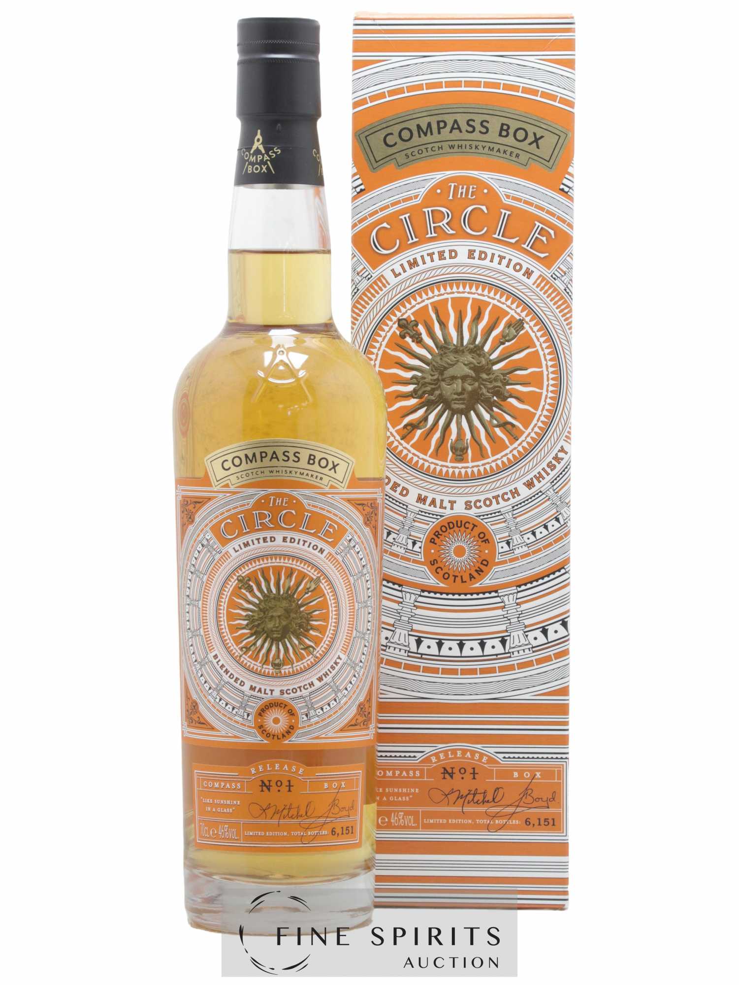 The Circle Compass Box Release n°1 One of 6151 - bottled 2019 Limited Edition