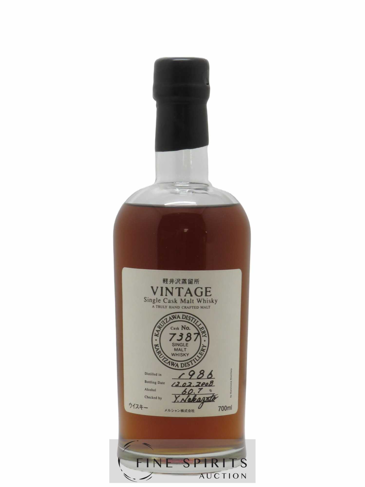 Karuizawa 1986 Number One Drinks Vintage Single Cask n°7387 - bottled 2008