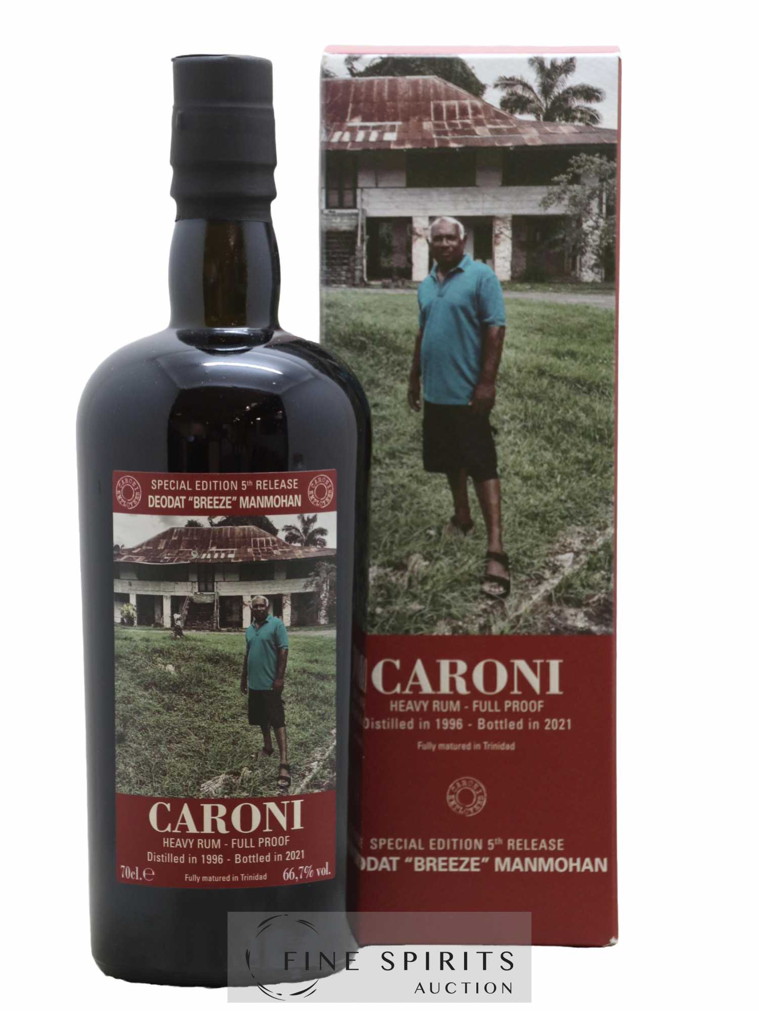 Caroni 1996 Velier Special Edition Deodat Breeze Manmohan 5th Release - One of 738 - bottled 2021 Employee Serie