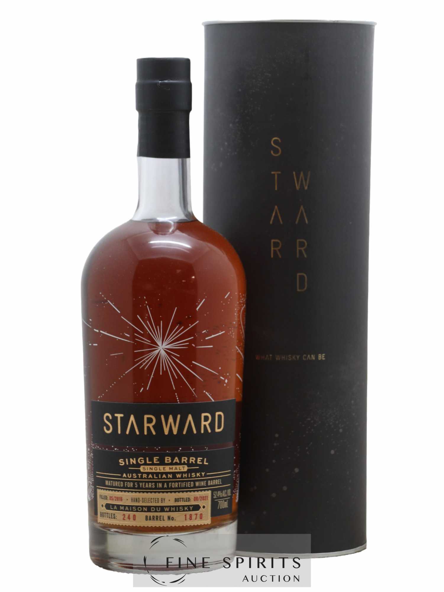 Starward 5 years 2016 Of. Barrel n°1870 - One of 240 - bottled 2021 LMDW