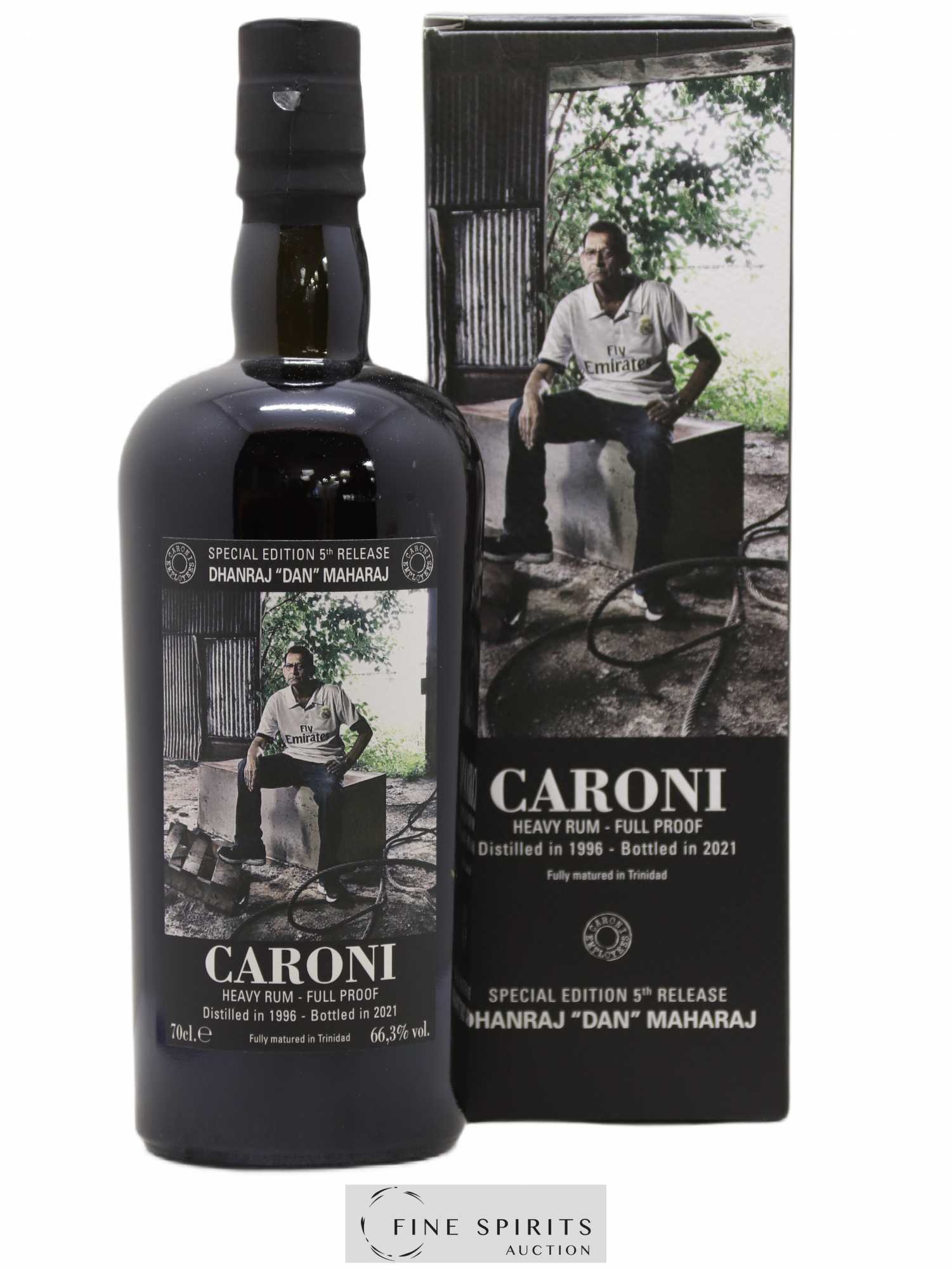 Caroni 1996 Velier Special Edition Dhanraj Dan Maharaj 5th Release - One of 730 - bottled 2021 Employee Serie