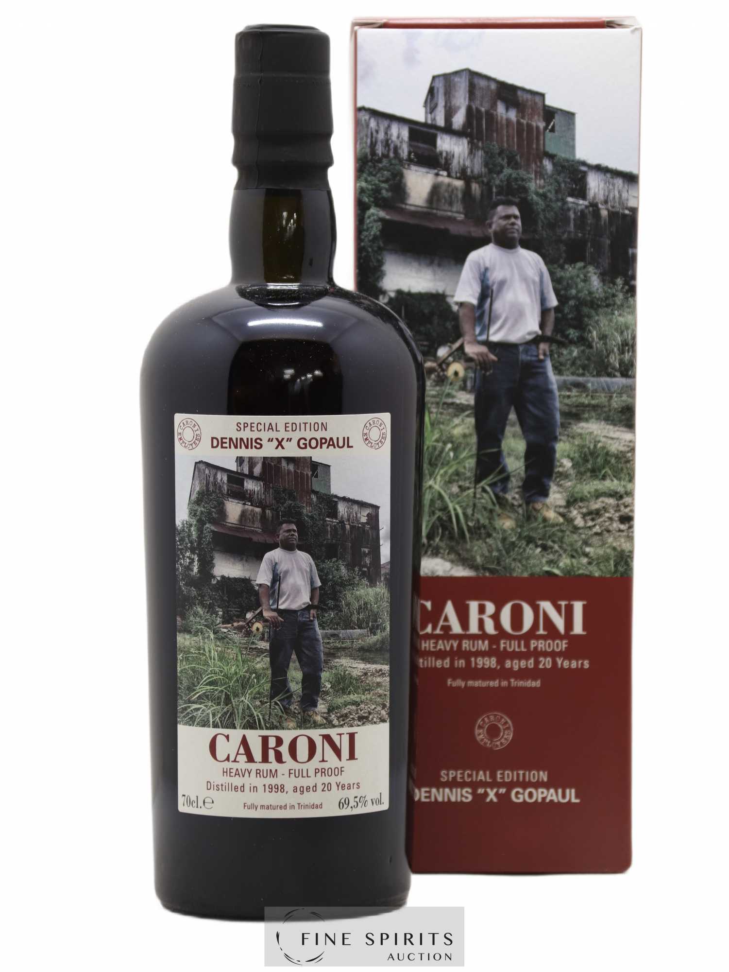 Caroni 20 years 1998 Velier Special Edition Dennis X Gopaul One of 1151 - bottled 2018 Employee Serie