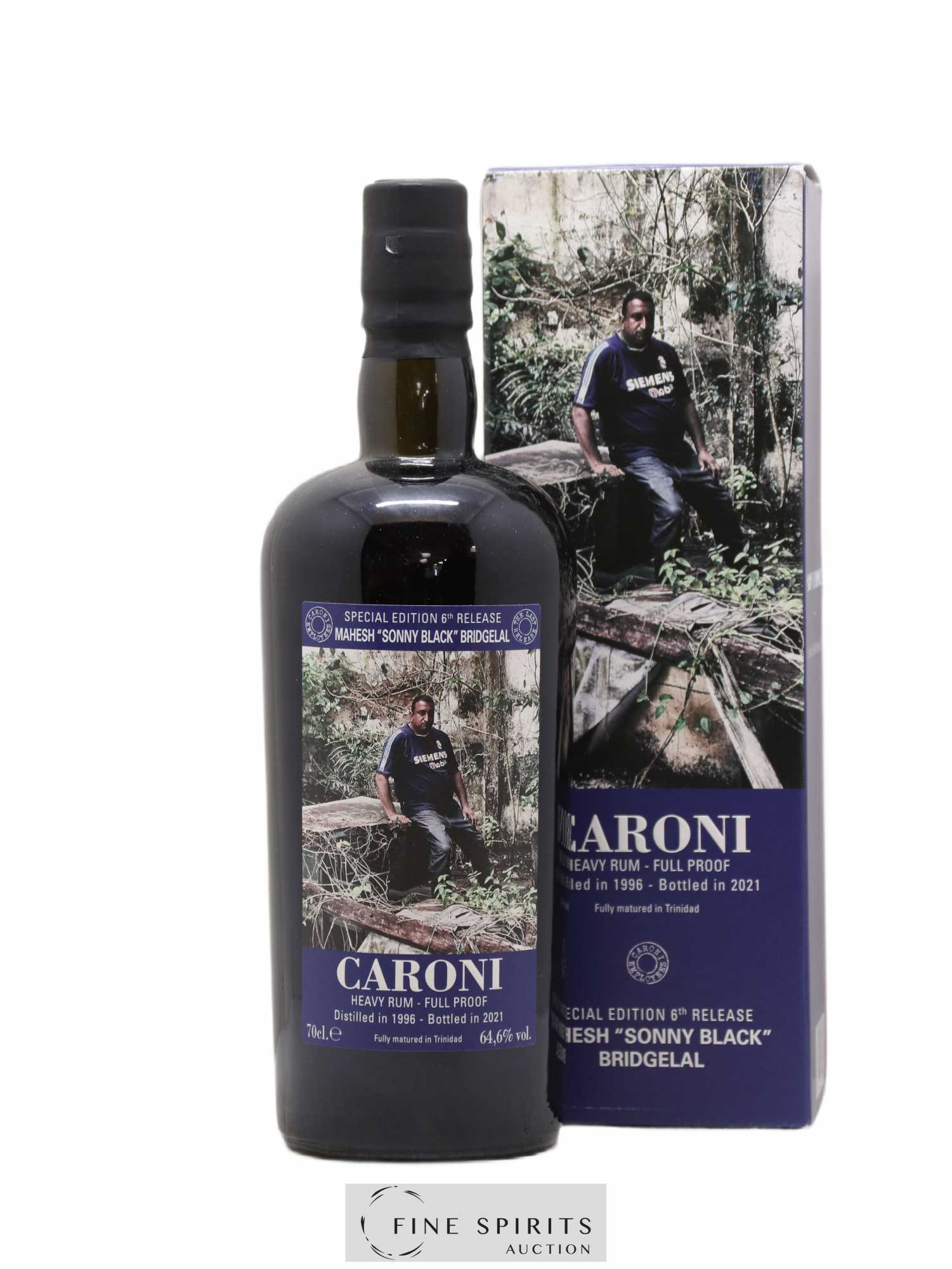 Caroni 1996 Velier Special Edition Mahesh Sonny Black Bridgelal 6th Release - One of 689 - bottled 2021 Employee Serie