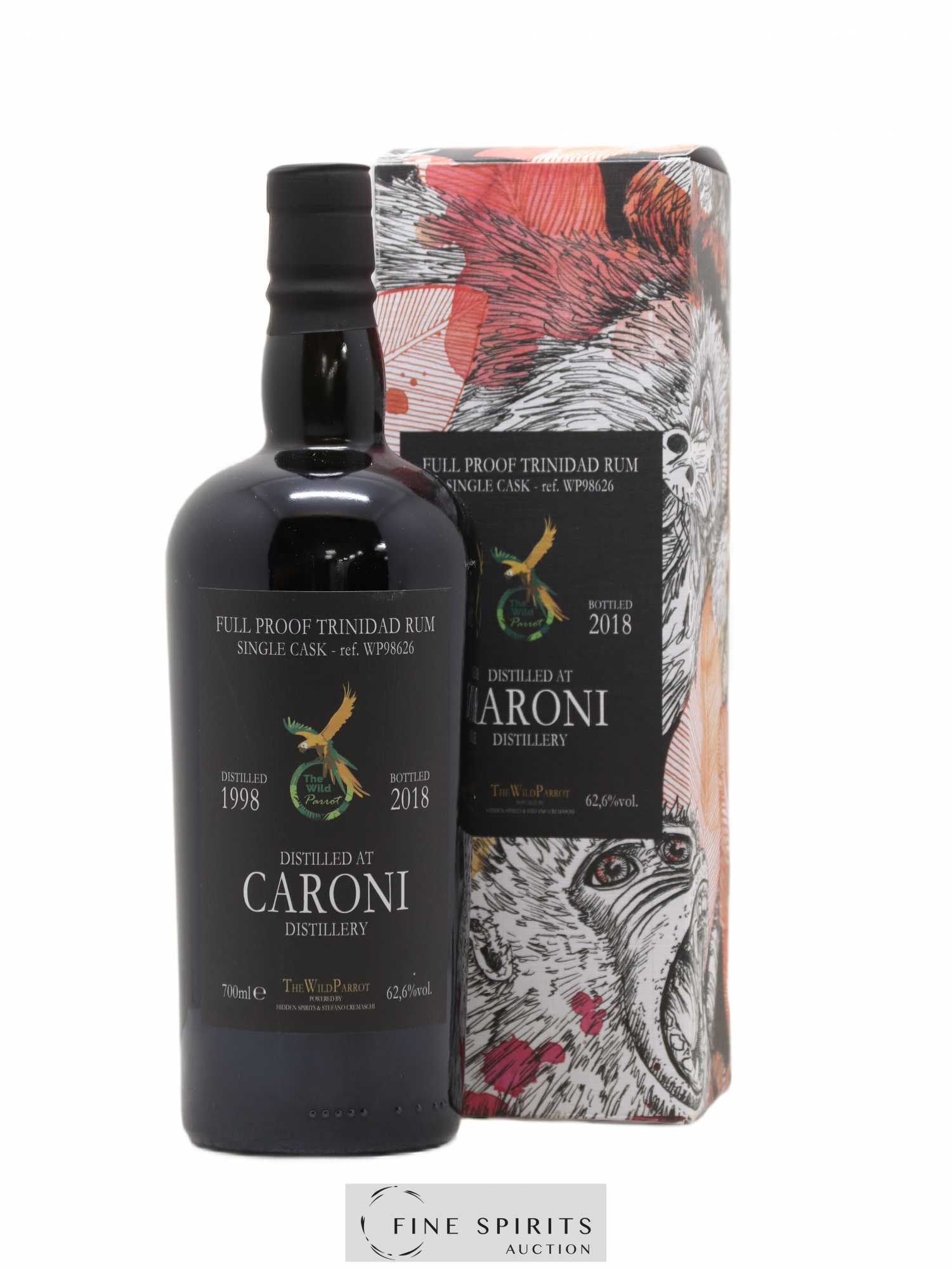 Caroni 1998 Hidden Spirits The Wild Parrot Single Cask n°WP98626 - bottled 2018
