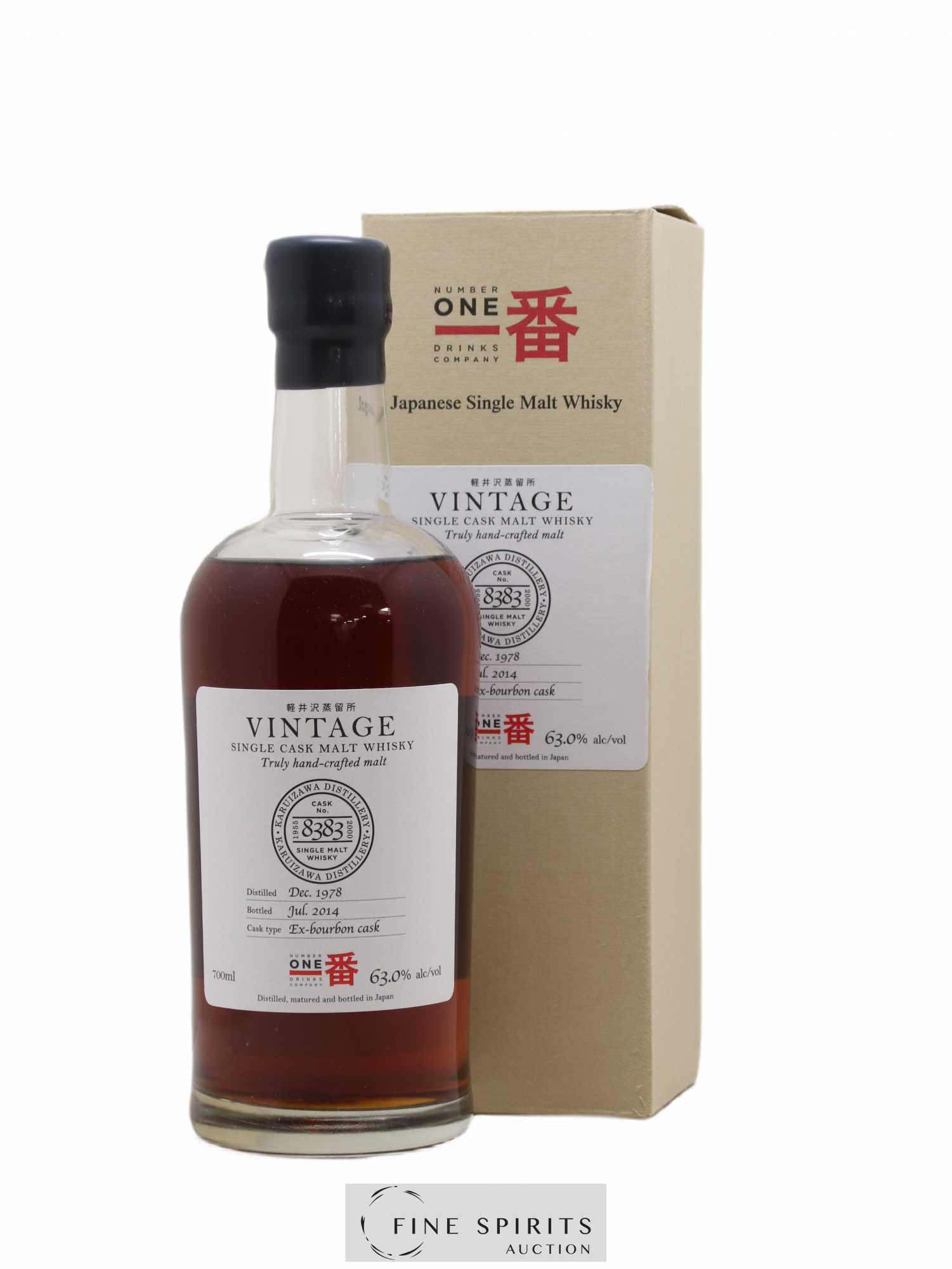 Karuizawa 1978 Number One Drinks Vintage Cask n°8383 - bottled 2014 Ex-Bourbon Cask