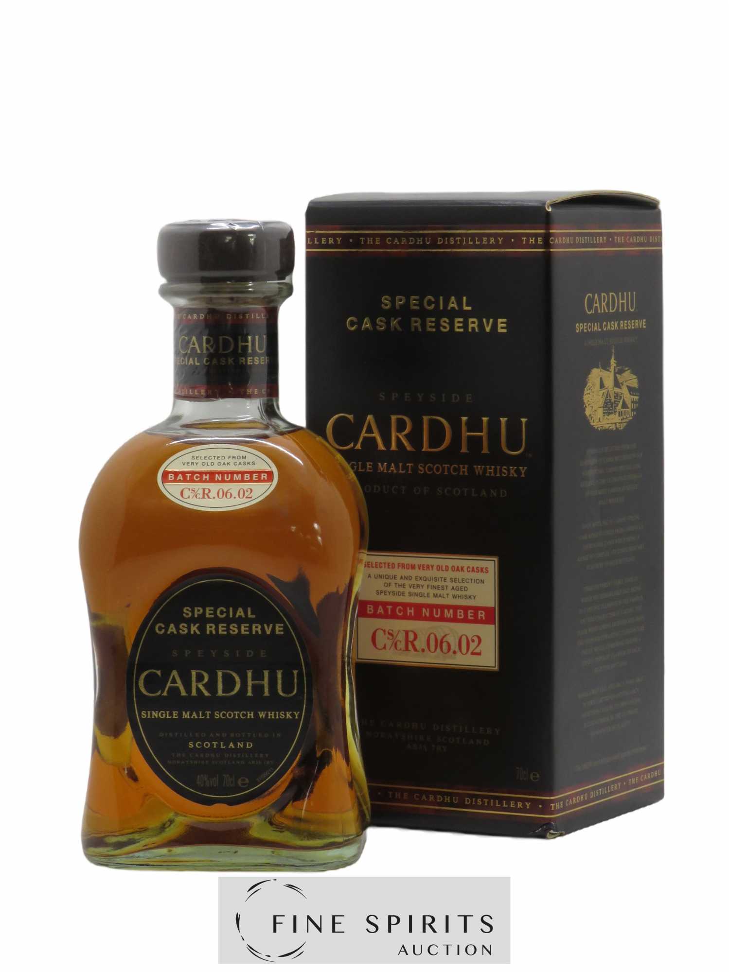 Cardhu Of. Special Cask Reserve Batch n° Cs-cR.06.02