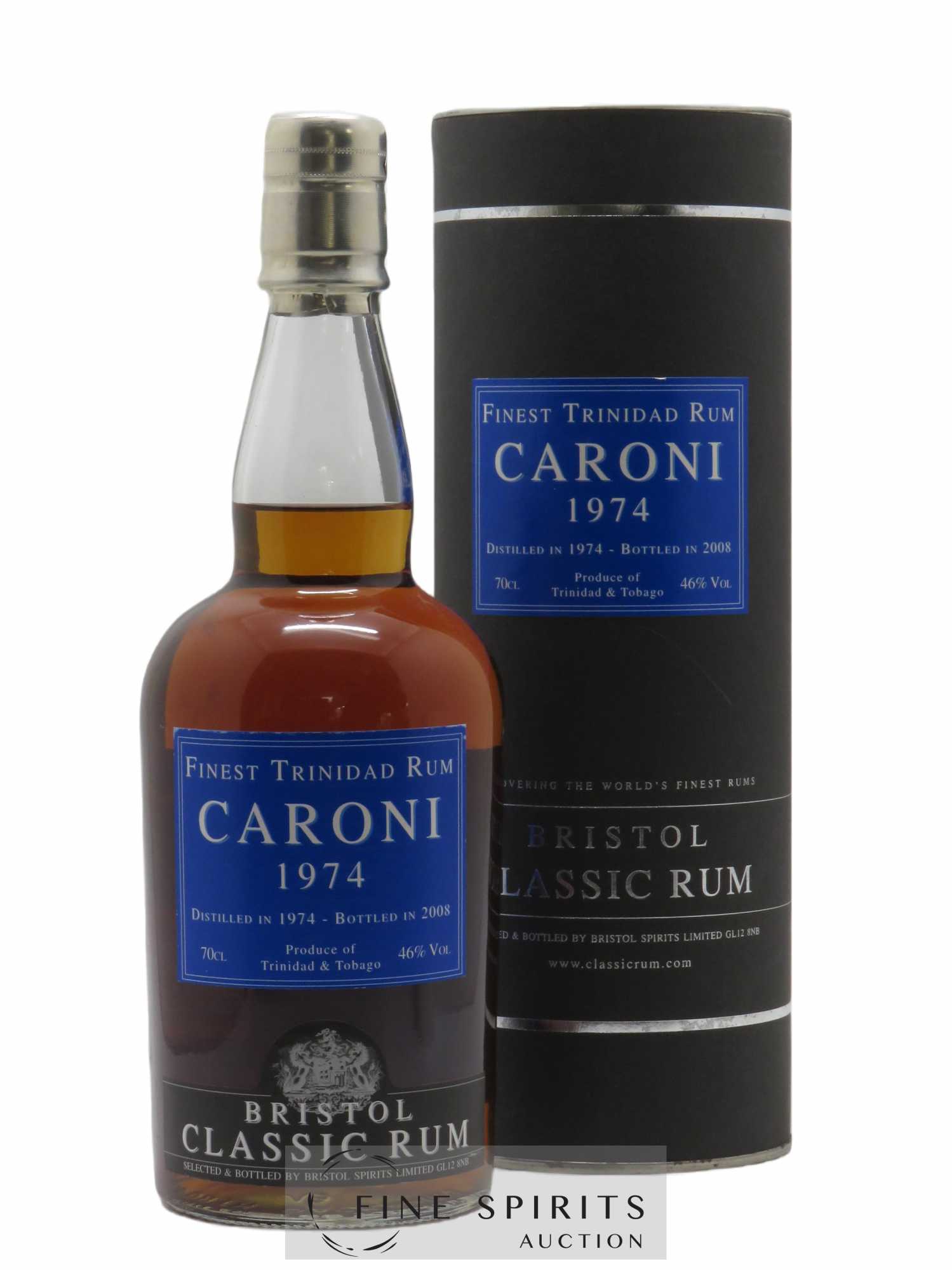 Caroni 1974 Bristol Spirits Bristol Classic Rum bottled in 2008