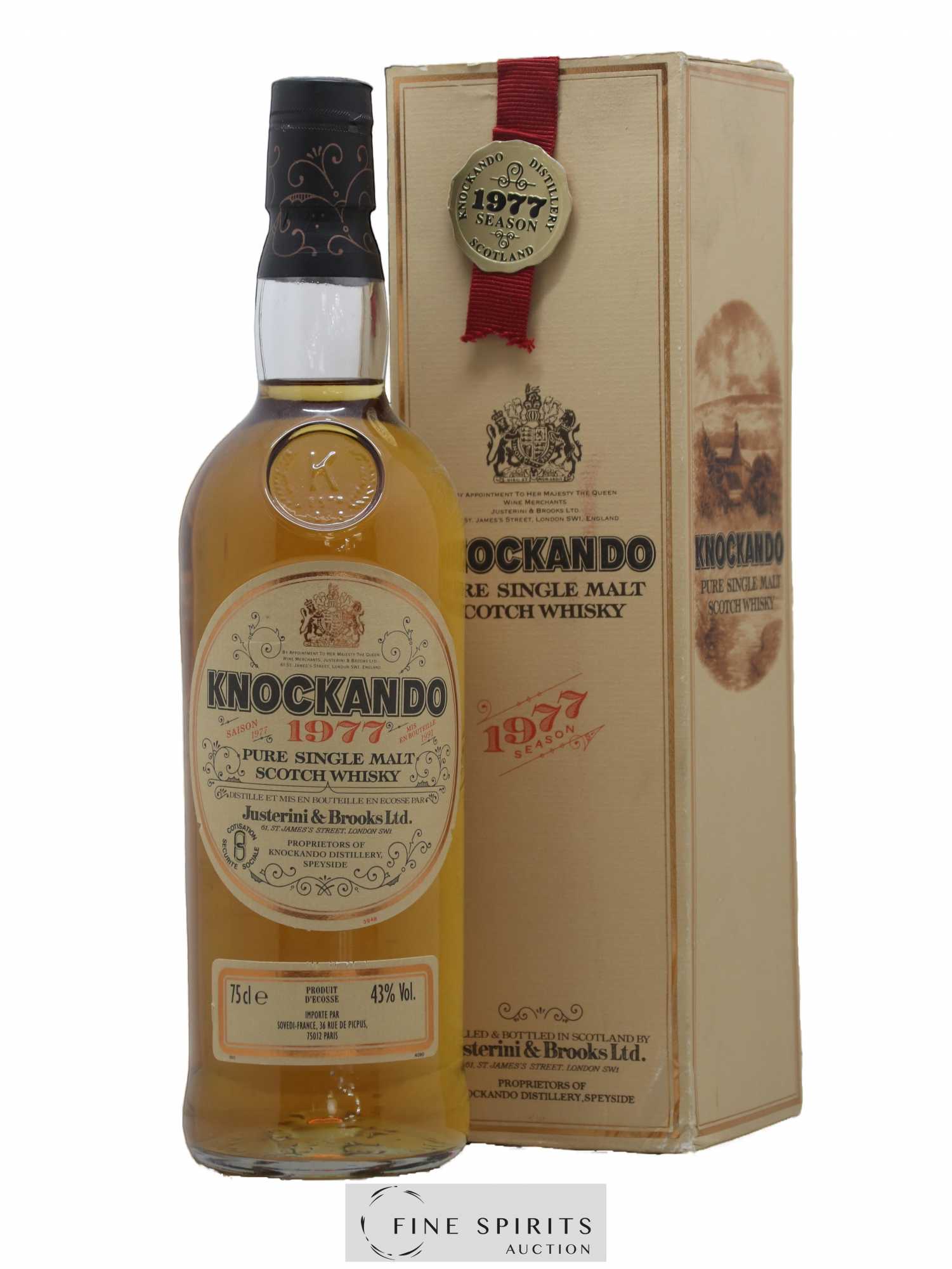 Knockando 1977 Of. bottled 1991 Sovedi Import (75cl.)