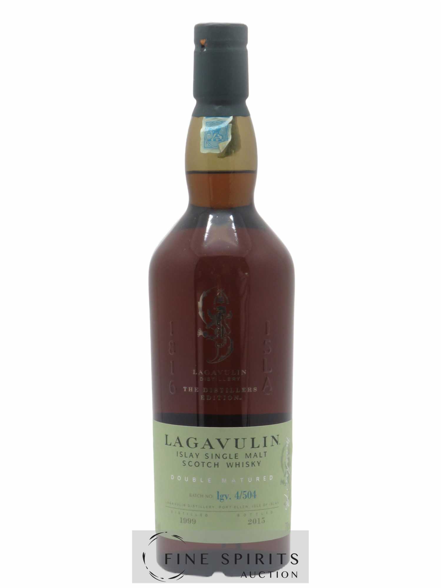 Lagavulin 1999 Of. Double Mature Batch N° lgv. 4-504 - bottled 2015 The Distillers Edition