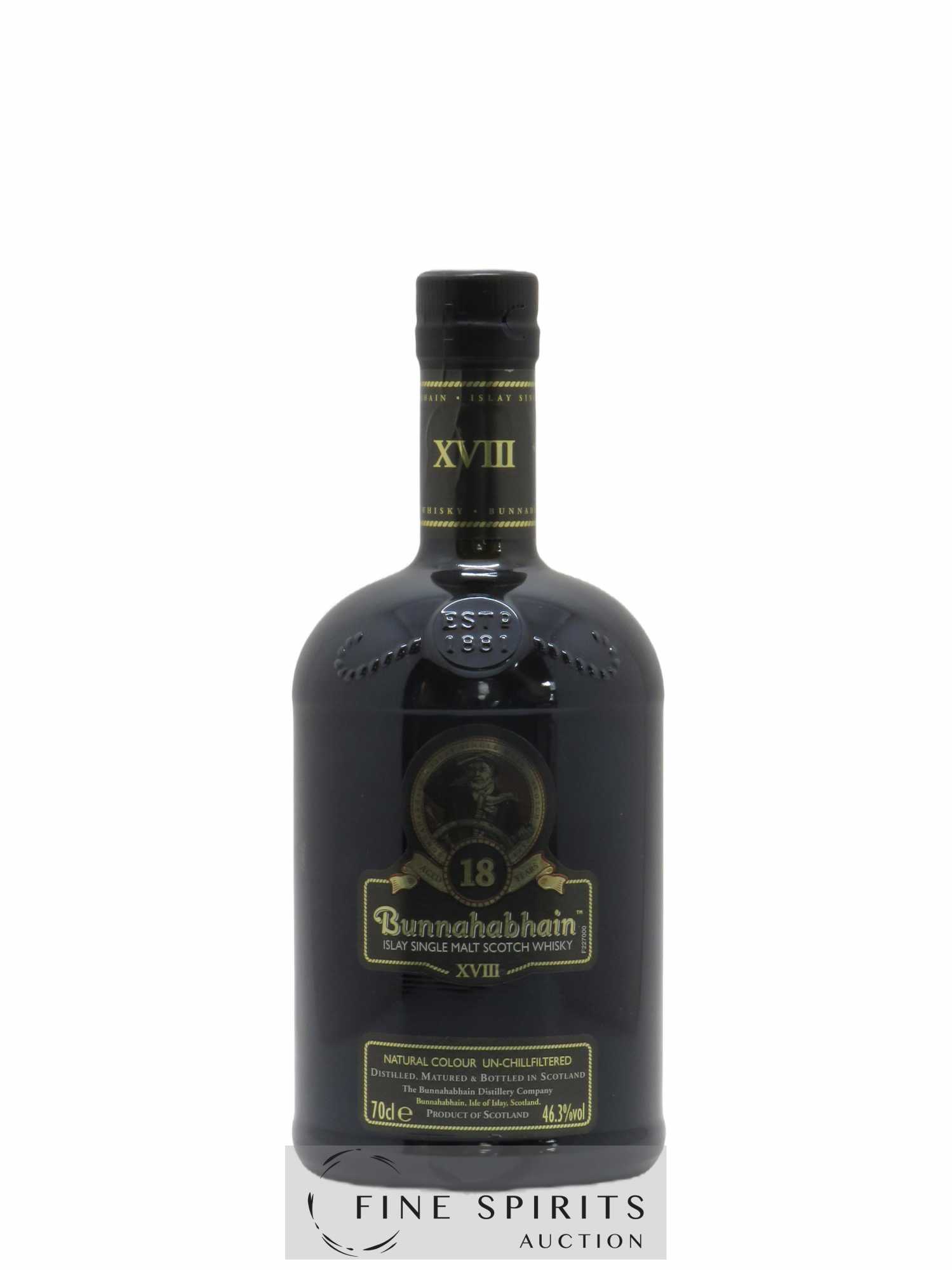 Bunnahabhain 18 years Of. Natural Colour Un-Chillfiltered