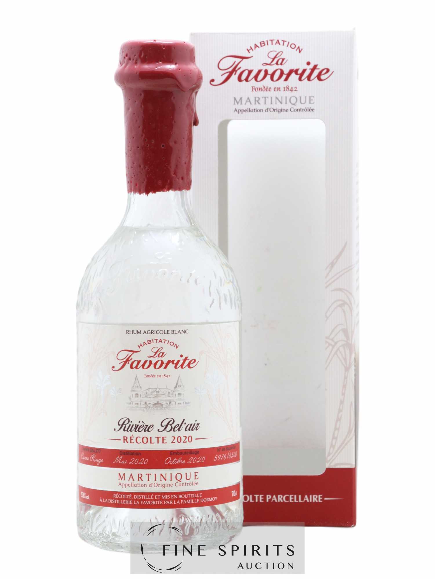 La Favorite 2020 Of. Rivière Bel'Air One of 8500 - bottled 2020