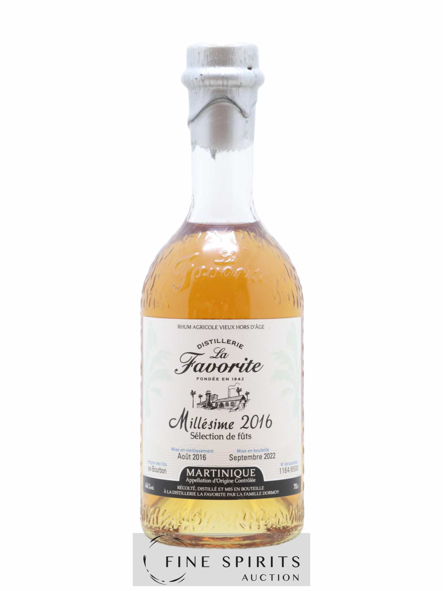 La Favorite 2016 Of. Sélection de Fûts Ex-Bourbon - One of 6500 - bottled 2022