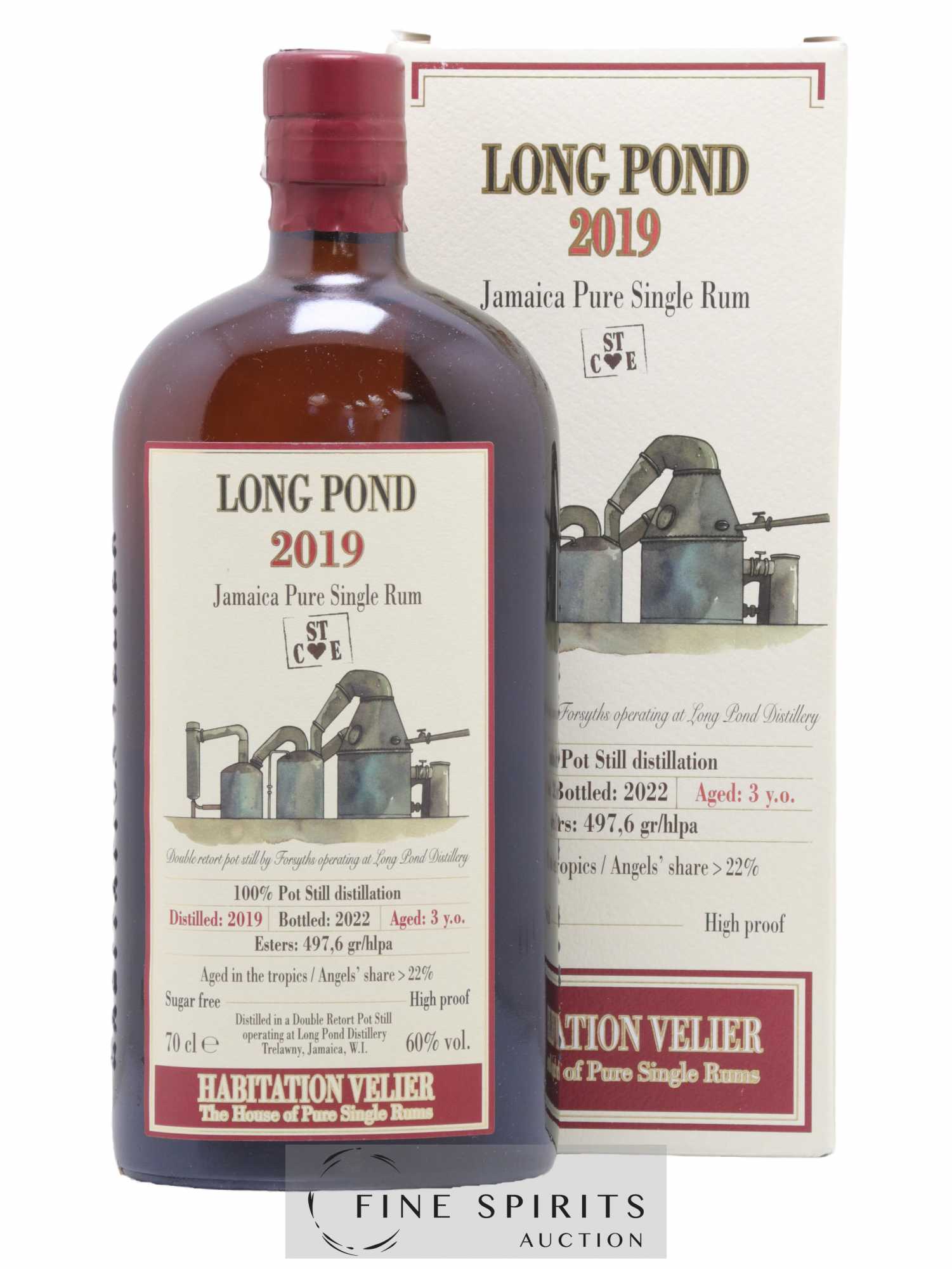 Long Pond 3 years 2019 Velier STCE Pot Still Distillation - bottled 2022 Habitation Velier