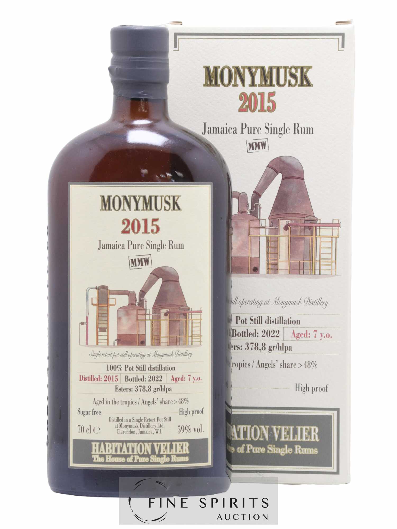 Monymusk 7 years 2015 Velier MMW Pot Still Distillation - bottled 2022 Habitation Velier