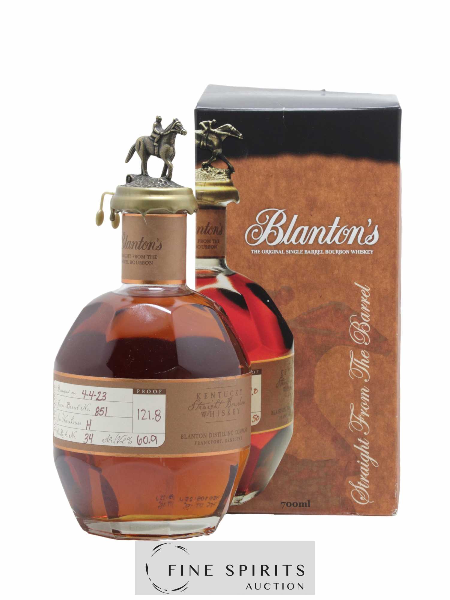 Blanton's Of. Single Barrel n°851 - dumped 2023