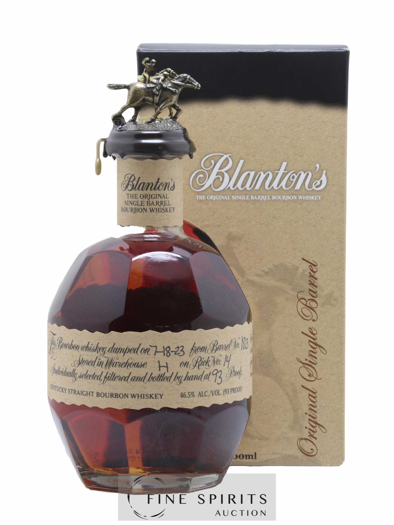 Blanton's Of. The Original Single Barrel n°1813 - dumped 2023