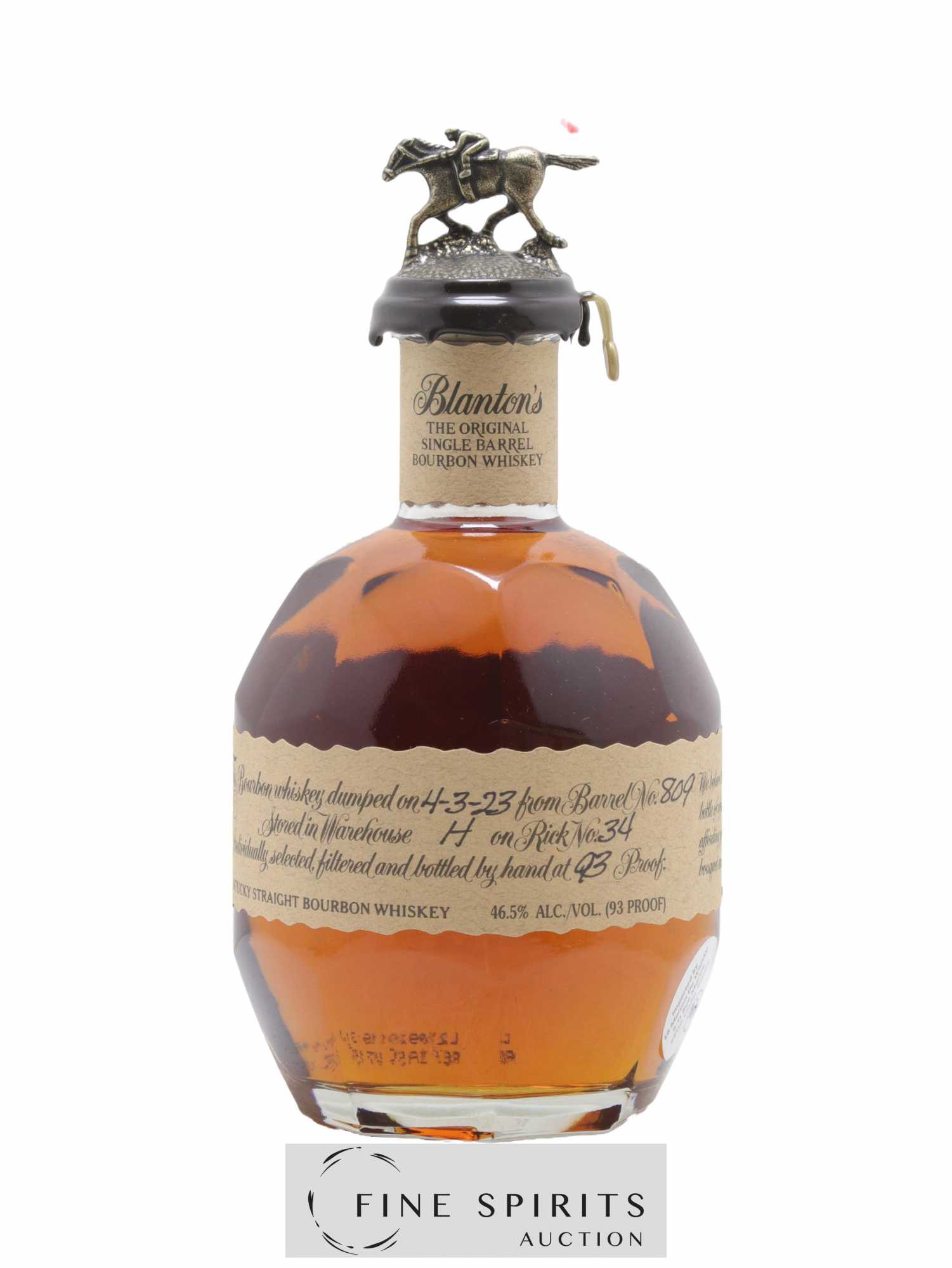 Buy Blanton's Of. The Original Single Barrel n°809 - dumped 2023