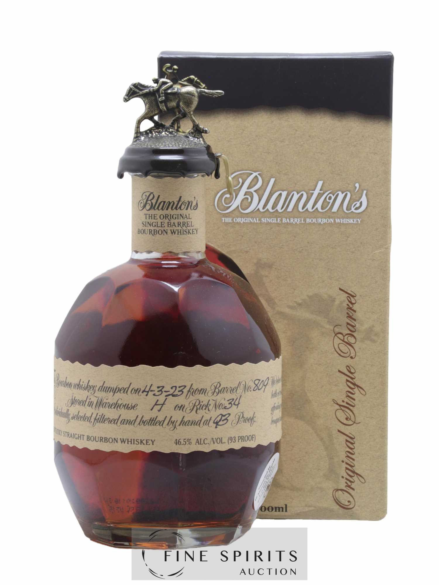 Blanton's Of. The Original Single Barrel n°809 - dumped 2023