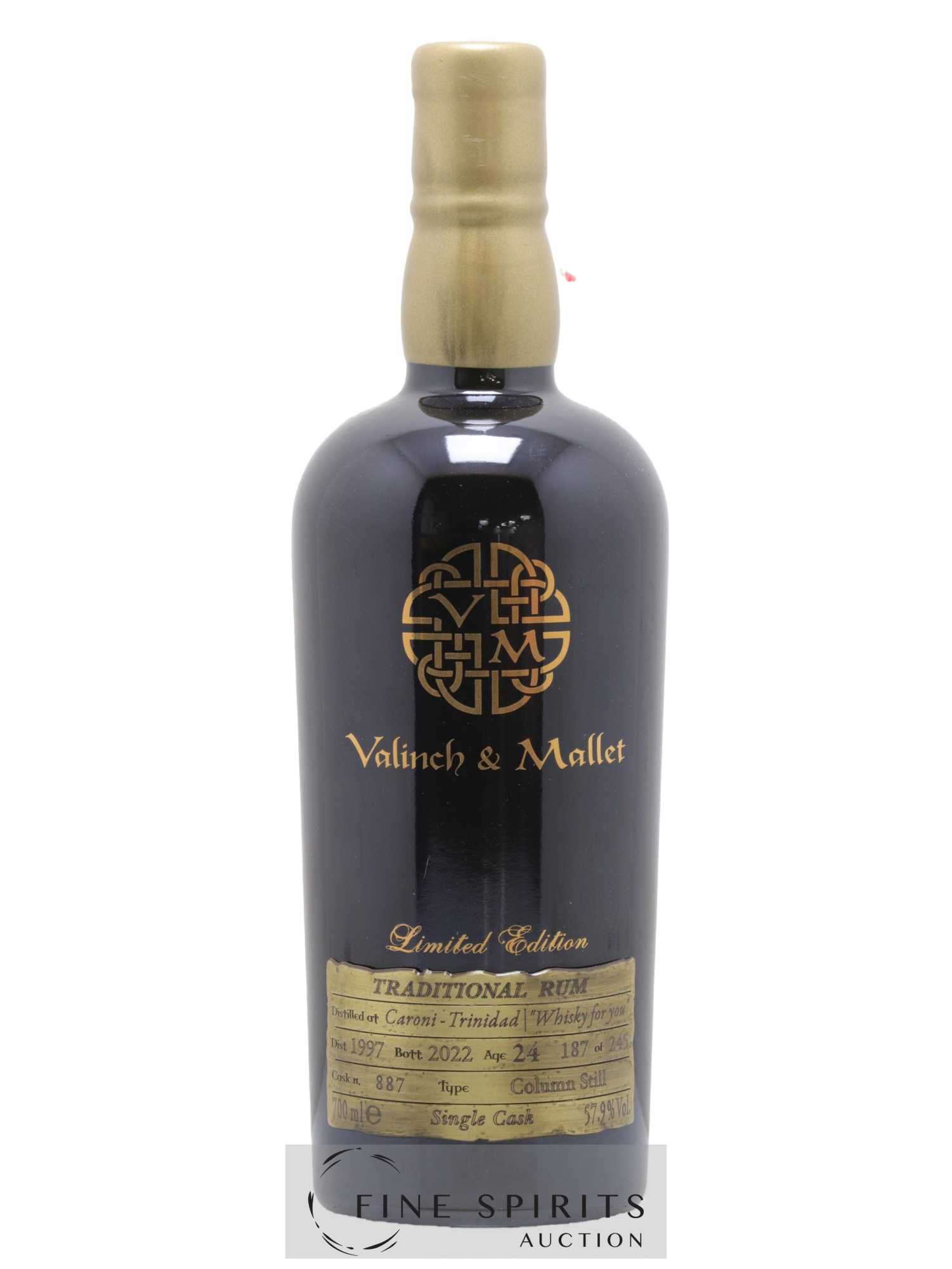 Caroni 24 years 1997 Valinch & Mallet Whisky for You Cask n°887 - One of 245 - bottled 2022 Limited Edition